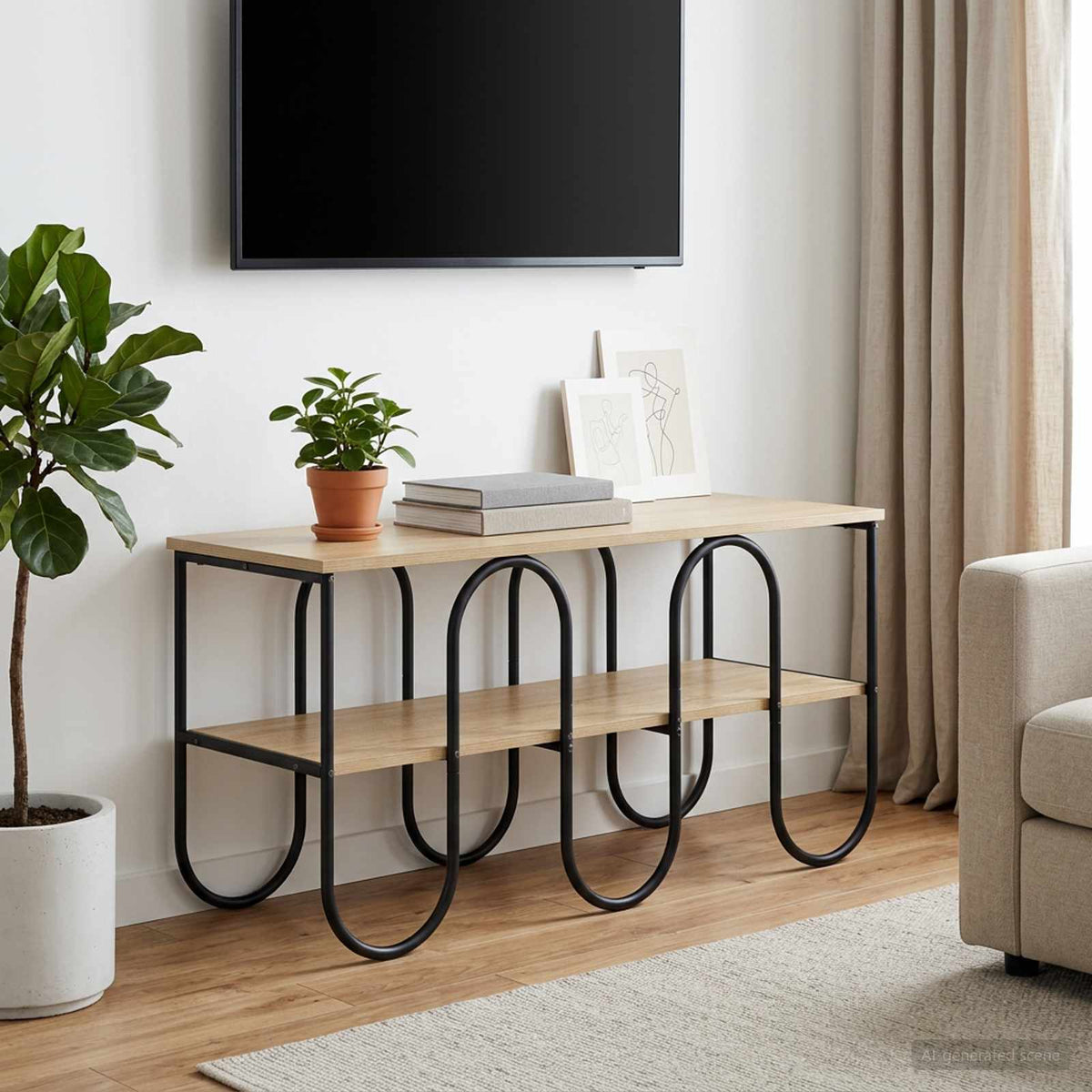 TV staliukas 100 x 40 x 50 cm Sonoma ąžuolas Apdirbta mediena