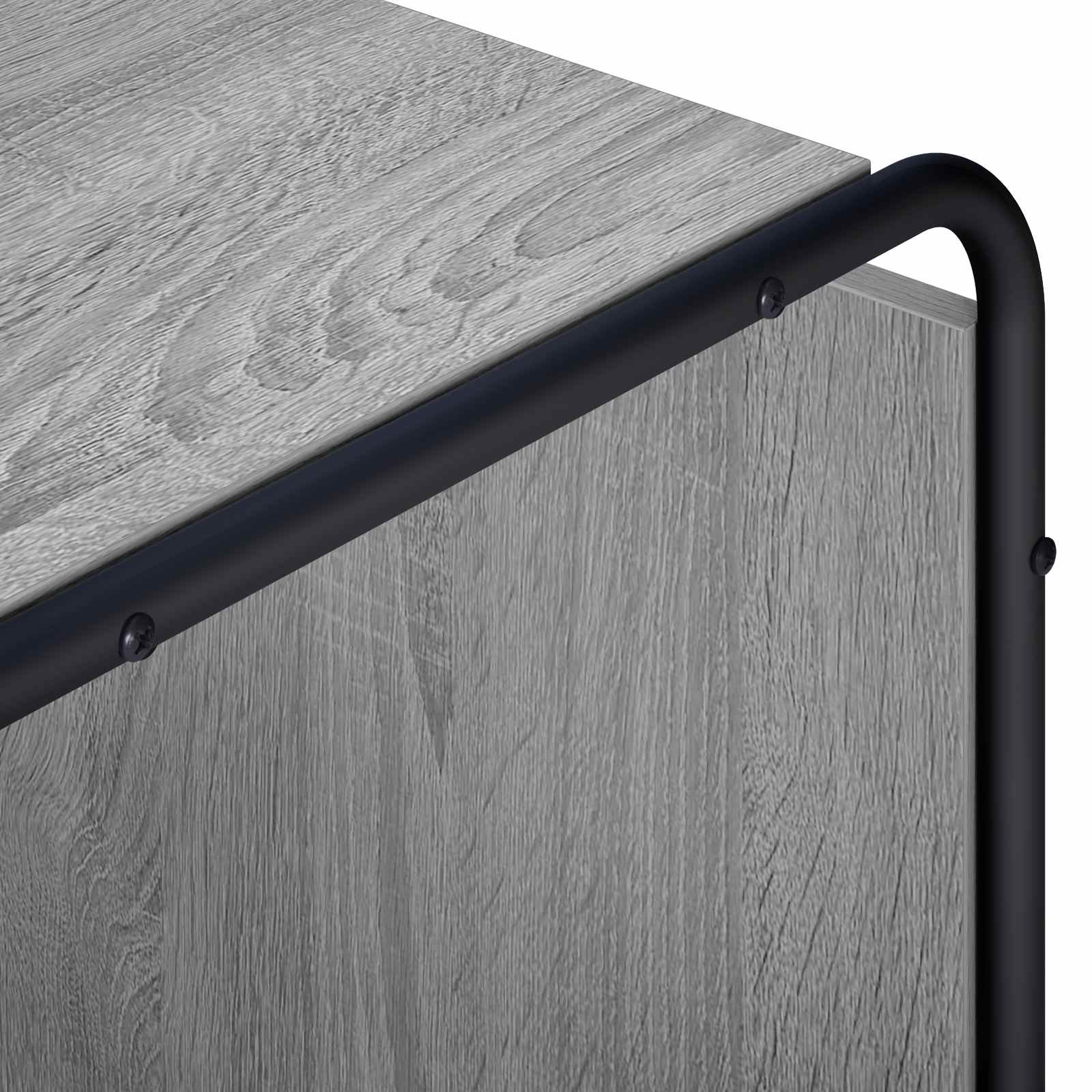 Komoda Pilka Sonoma 80 x 37,5 x 64,5 cm Apdorota mediena