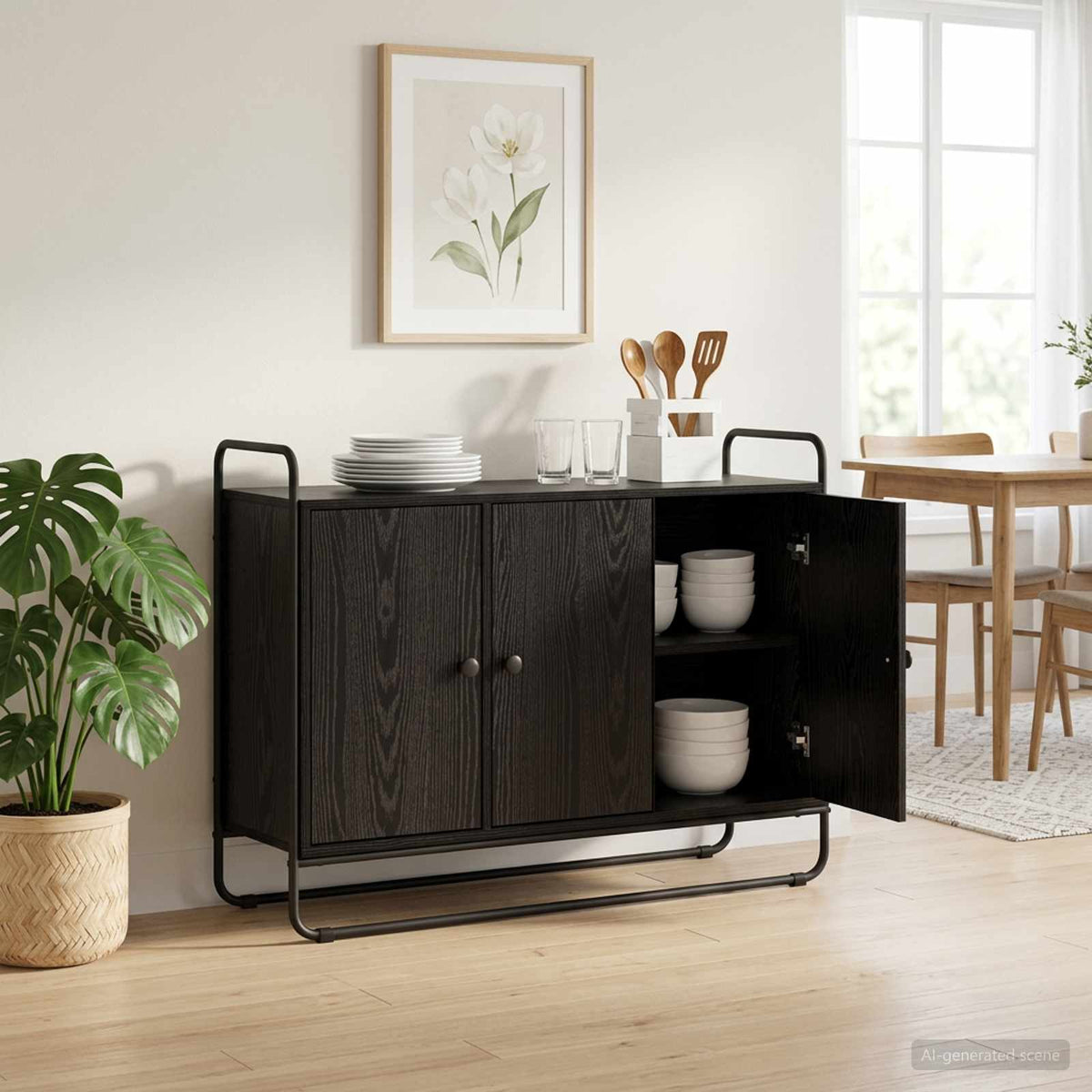 Indauja Juodojo ąžuolo 102 x 35 x 75 cm Apdirbta mediena