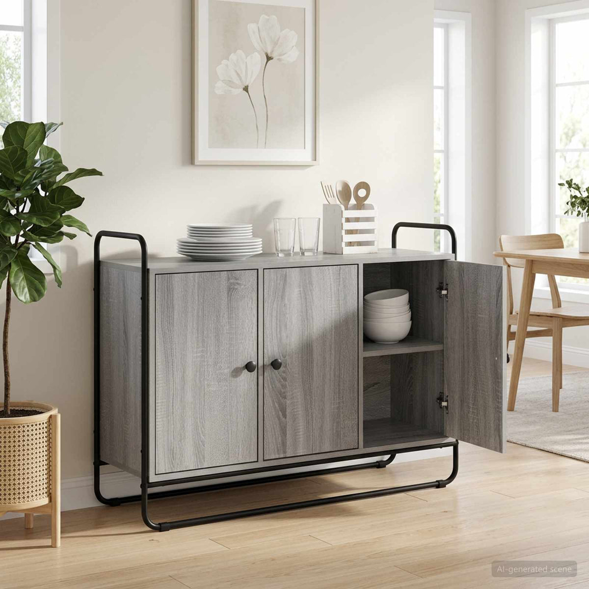 Indauja Pilka Sonoma 102 x 35 x 75 cm Apdirbta mediena
