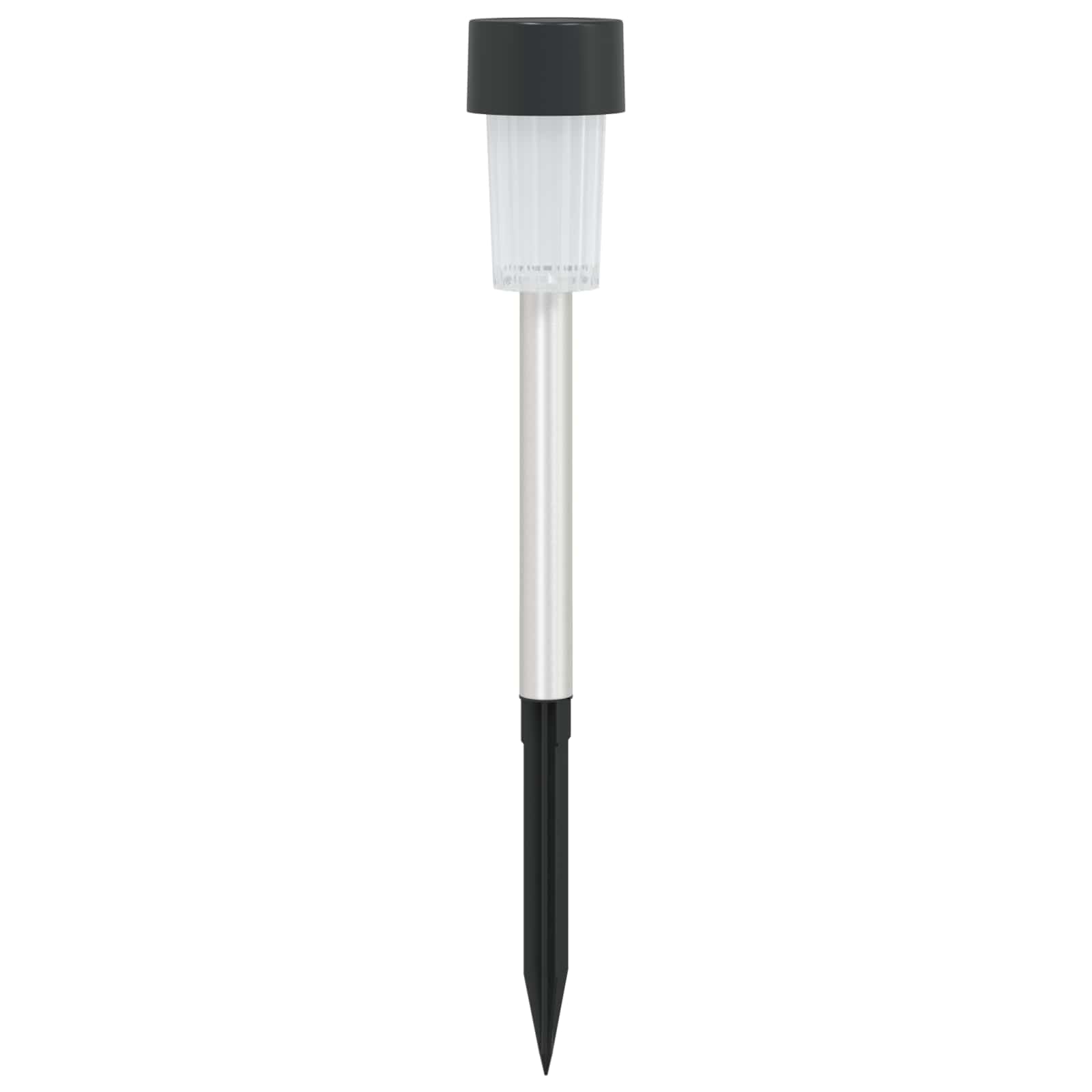 Lauko saulės šviestuvai su žemės kuolu 12 pcs Šilta balta