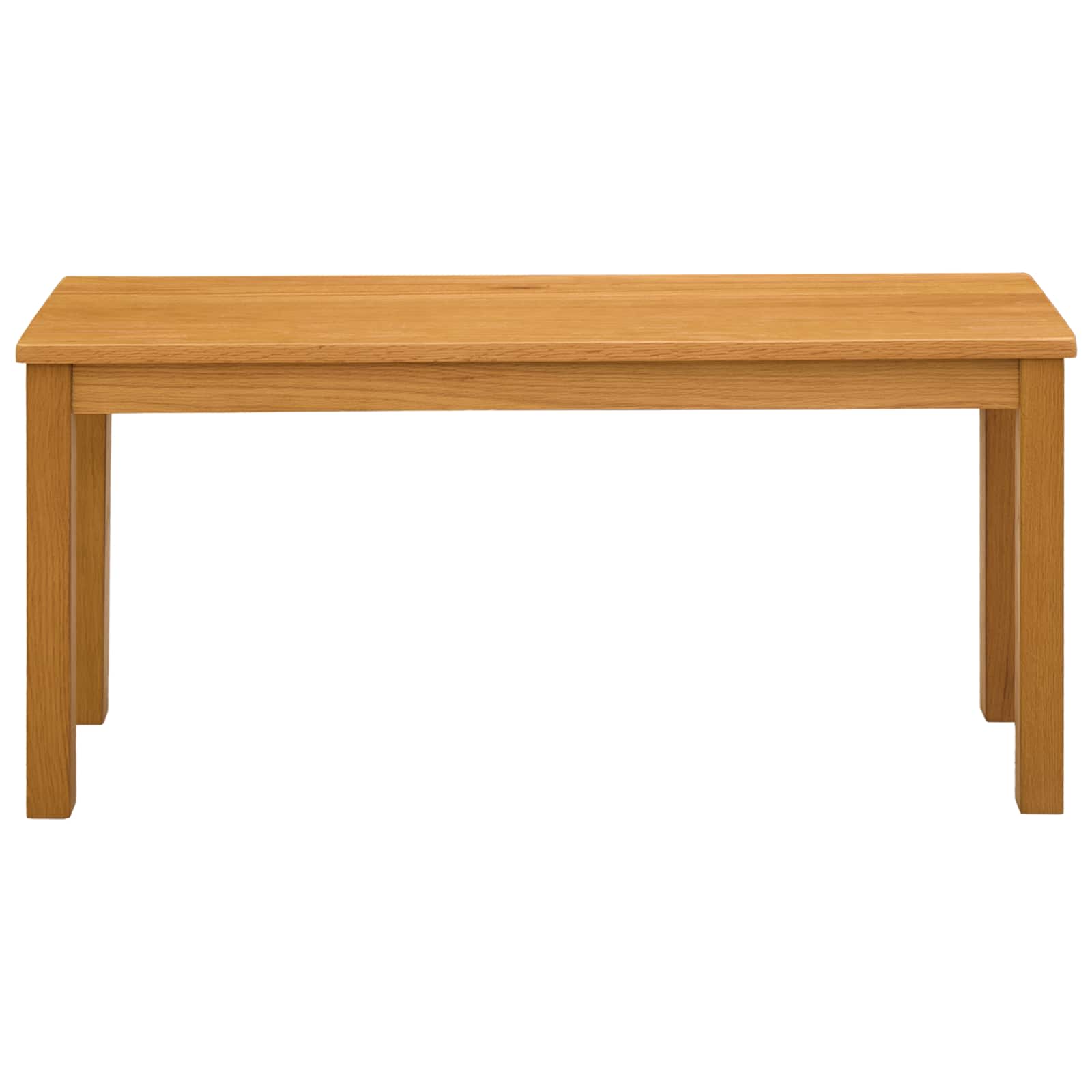 Valgomojo suolas 95 x 32 x 45 cm Kietas ąžuolo medis Natūrali