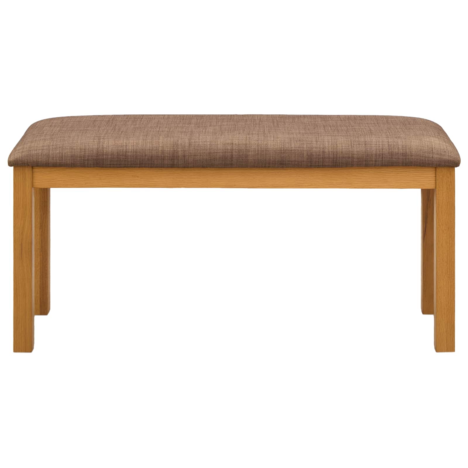 Valgomojo suolas 95 x 32 x 45 cm Kietas ąžuolo medis Pilka