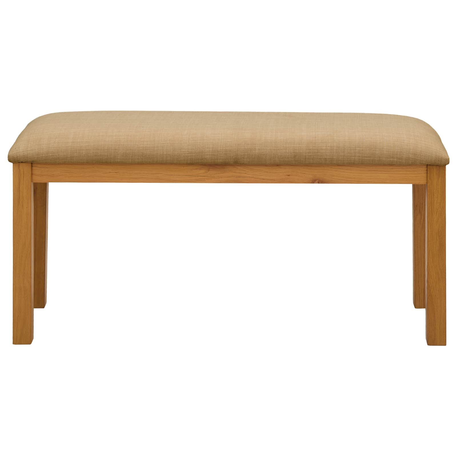 Valgomojo suolas 95 x 32 x 45 cm Kietas ąžuolo medis Smėlio