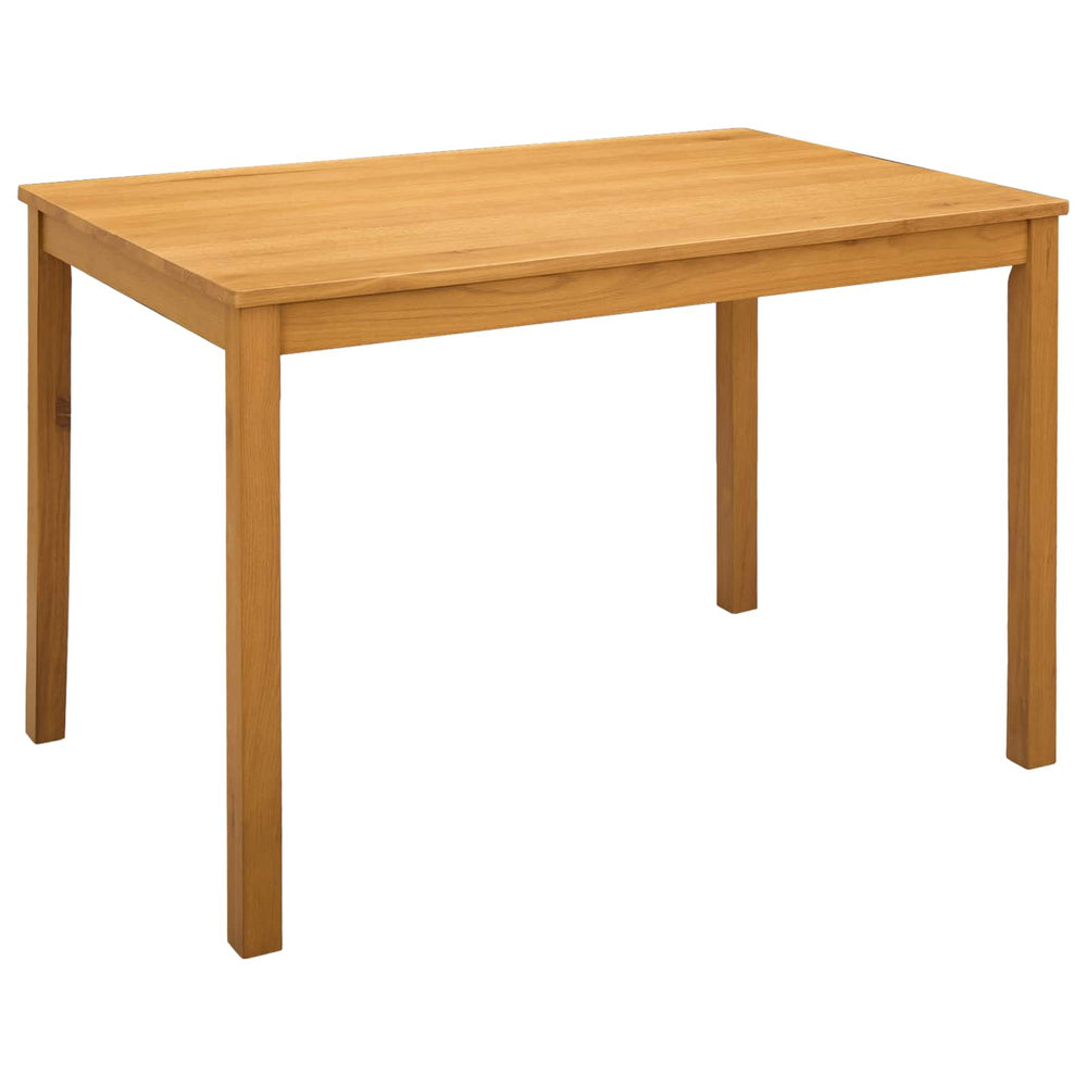 Valgomojo stalas 110 x 75 x 75 cm Kietas ąžuolo medis Natūrali