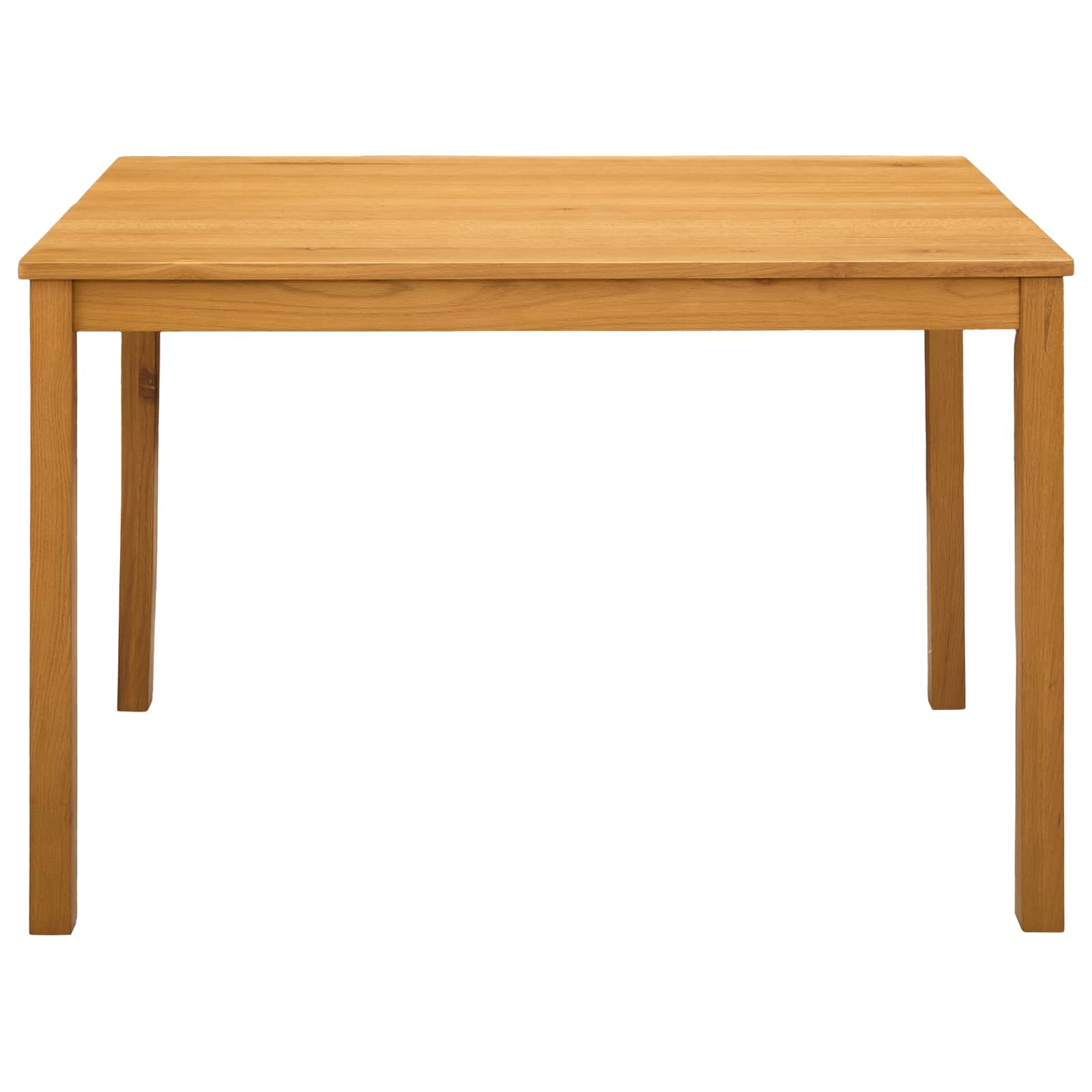 Valgomojo stalas 110 x 75 x 75 cm Kietas ąžuolo medis Natūrali