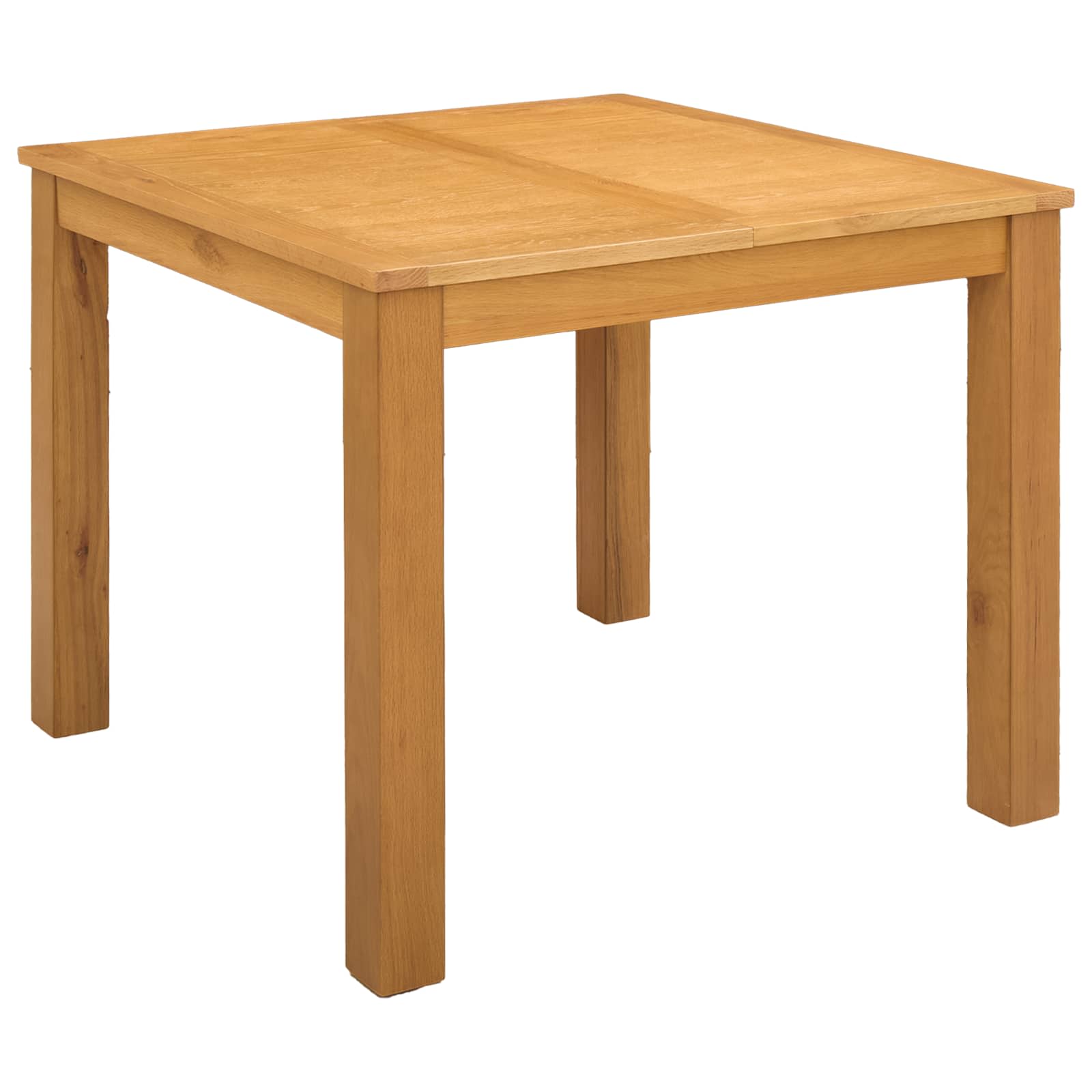 Valgomojo stalas 90 x 90 x 75 cm Kietas ąžuolo medis Natūrali