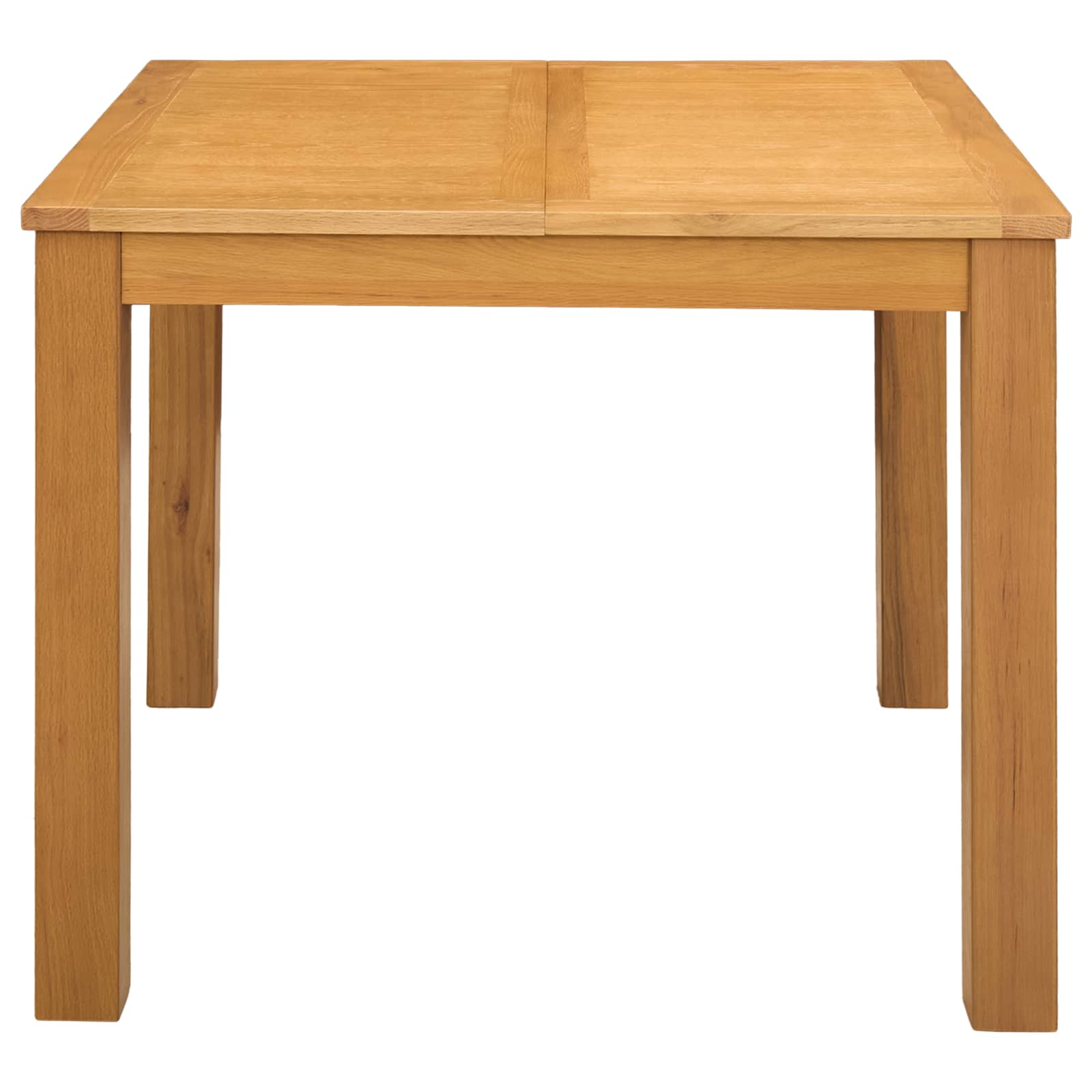 Valgomojo stalas 90 x 90 x 75 cm Kietas ąžuolo medis Natūrali