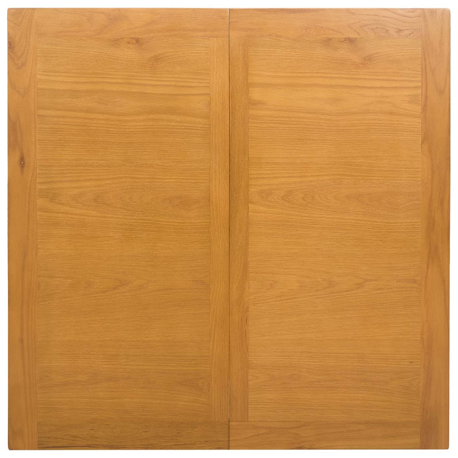 Valgomojo stalas 90 x 90 x 75 cm Kietas ąžuolo medis Natūrali