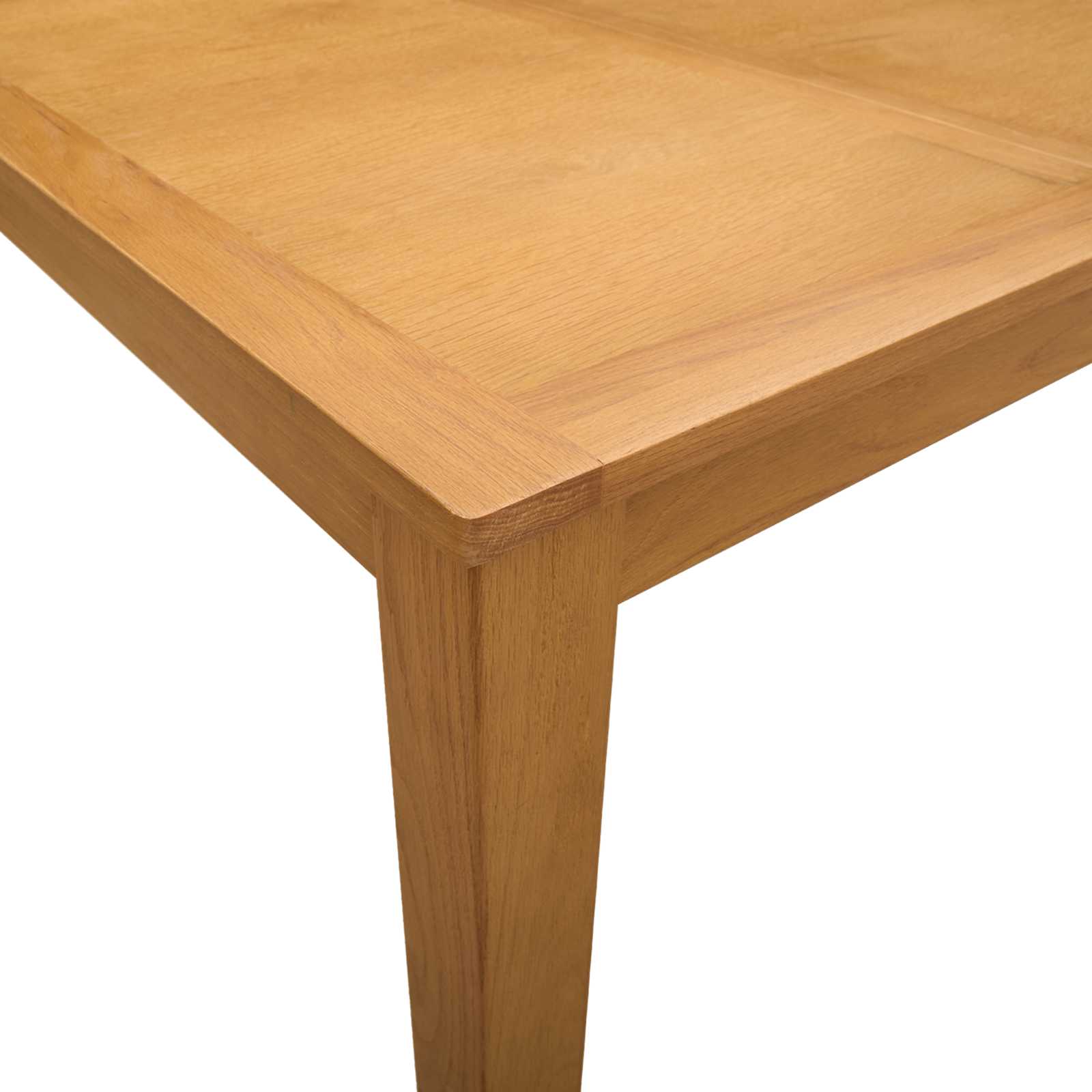 Valgomojo stalas 150 x 85 x 75 cm Kietas ąžuolo medis Natūrali