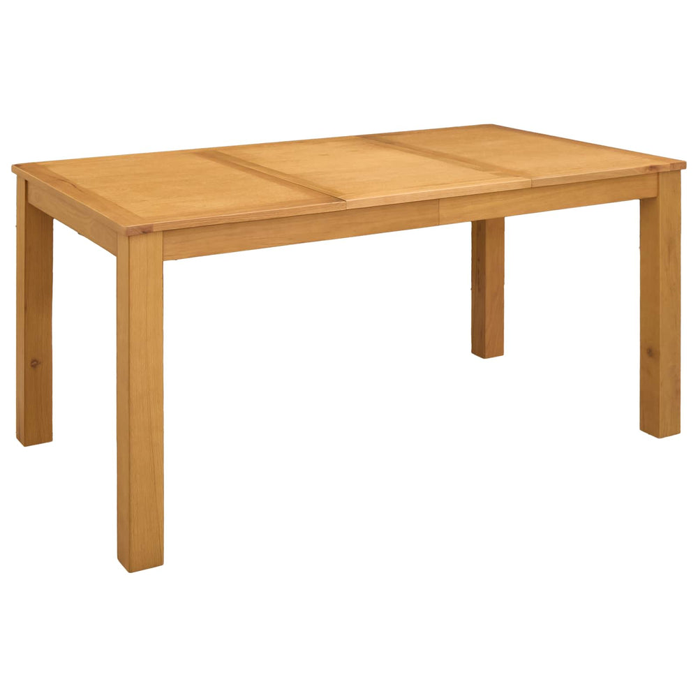 Valgomojo stalas 150 x 85 x 75 cm Kietas ąžuolo medis Natūrali