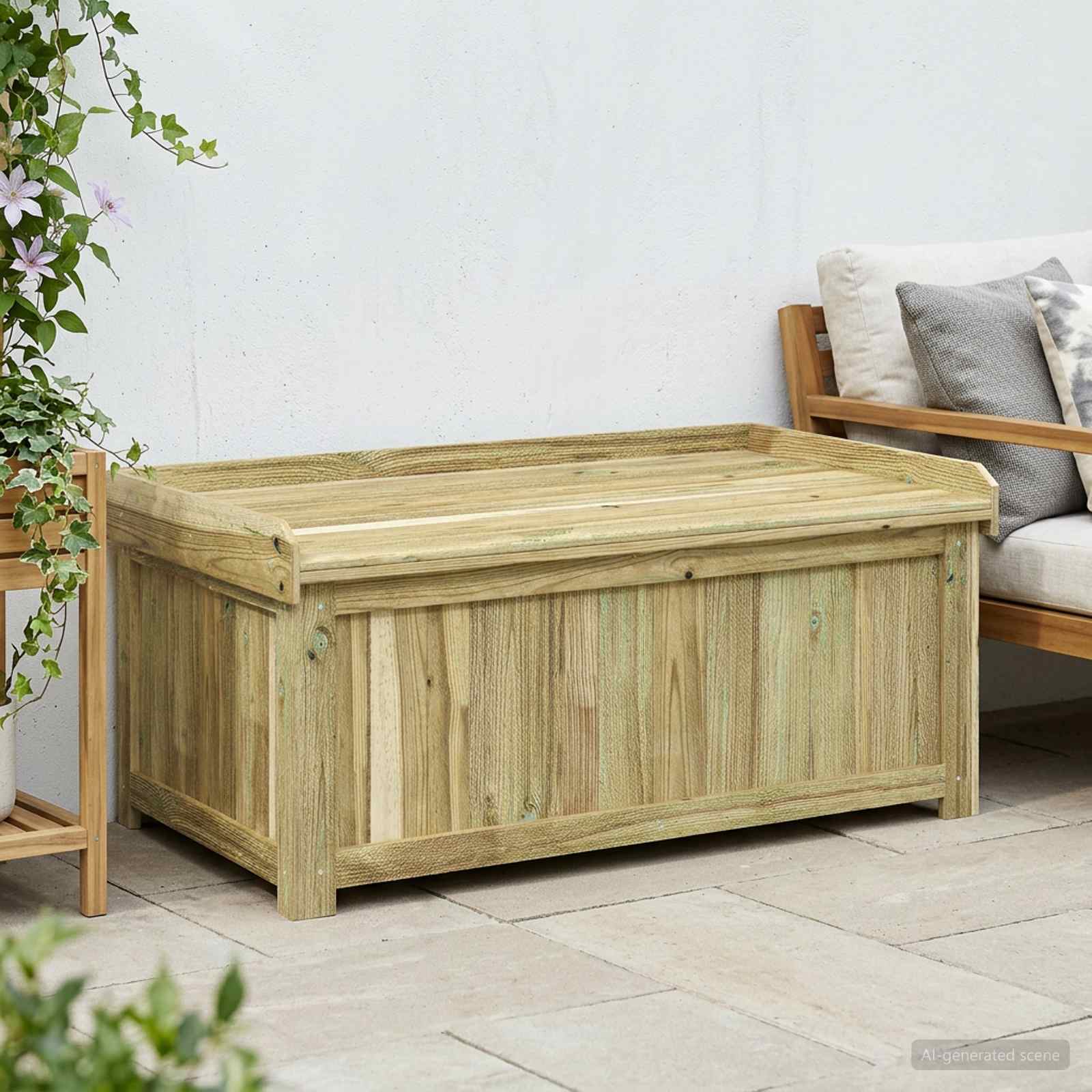 Lauko pagalvių dėžė Impregnuota pušies mediena 104 x 60 x 47 cm