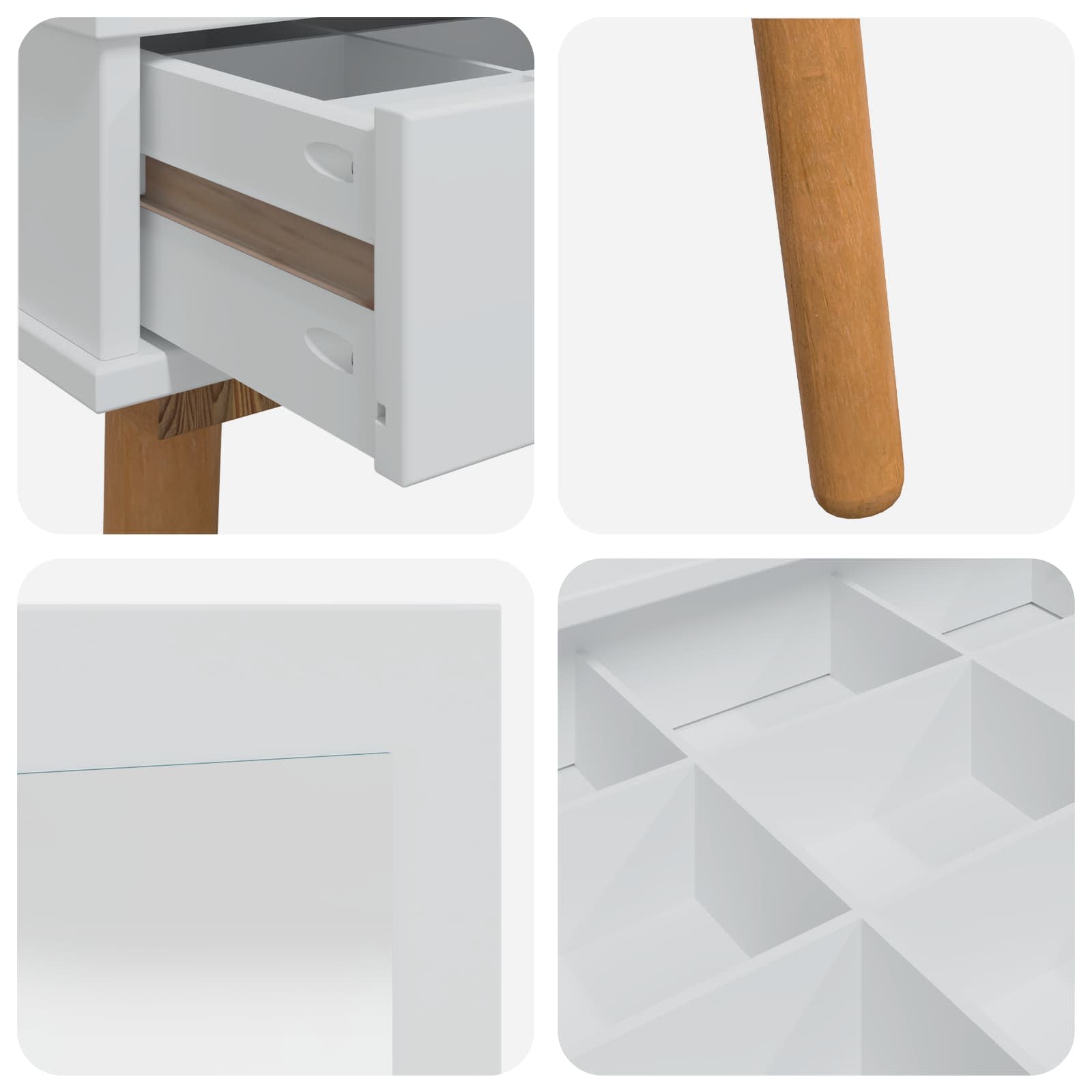 Tualetės rinkinys FAUSKE 2 pcs Balta 76 x 50 x 143 cm