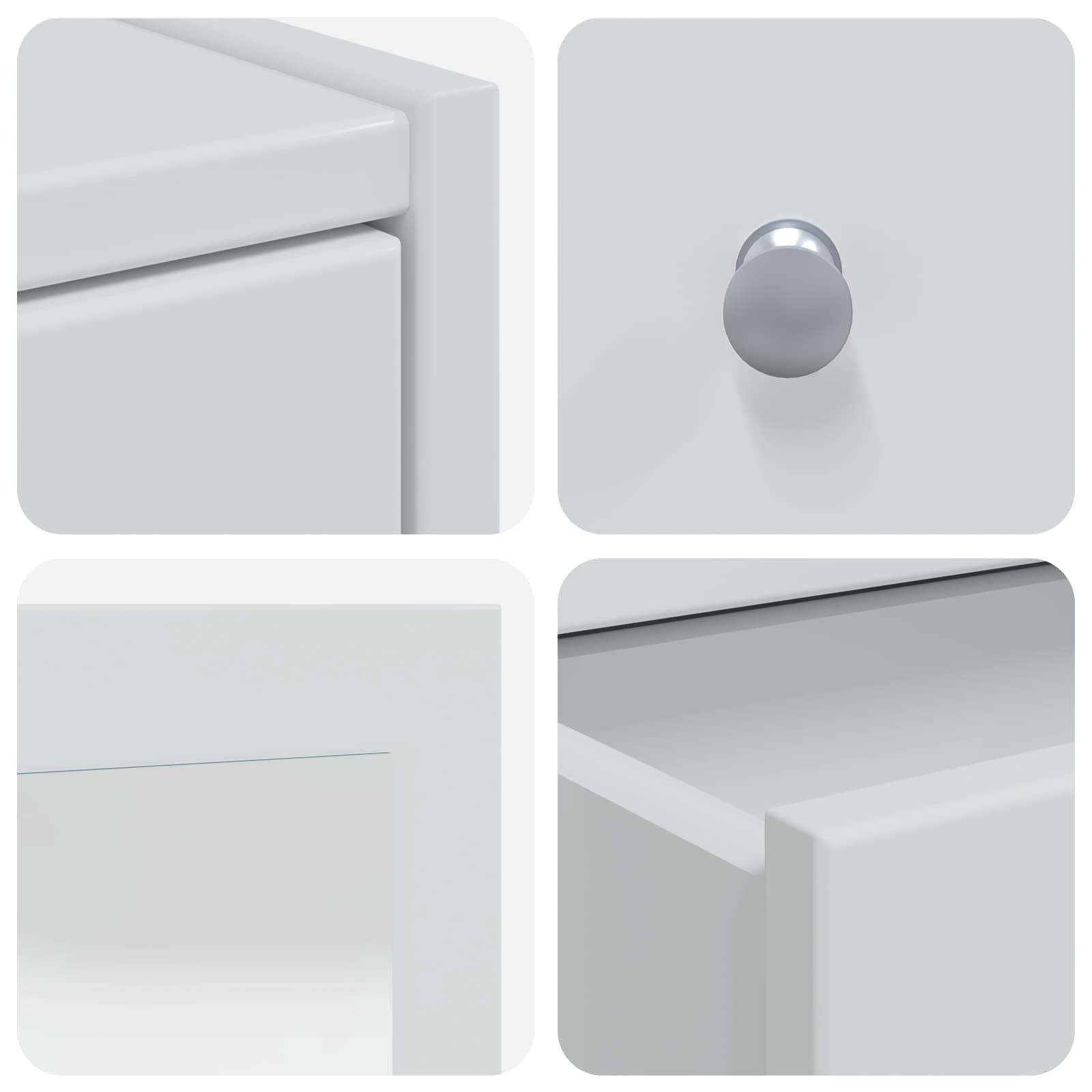 Tualetės rinkinys FAUSKE 3 pcs Balta 76 x 50 x 143 cm