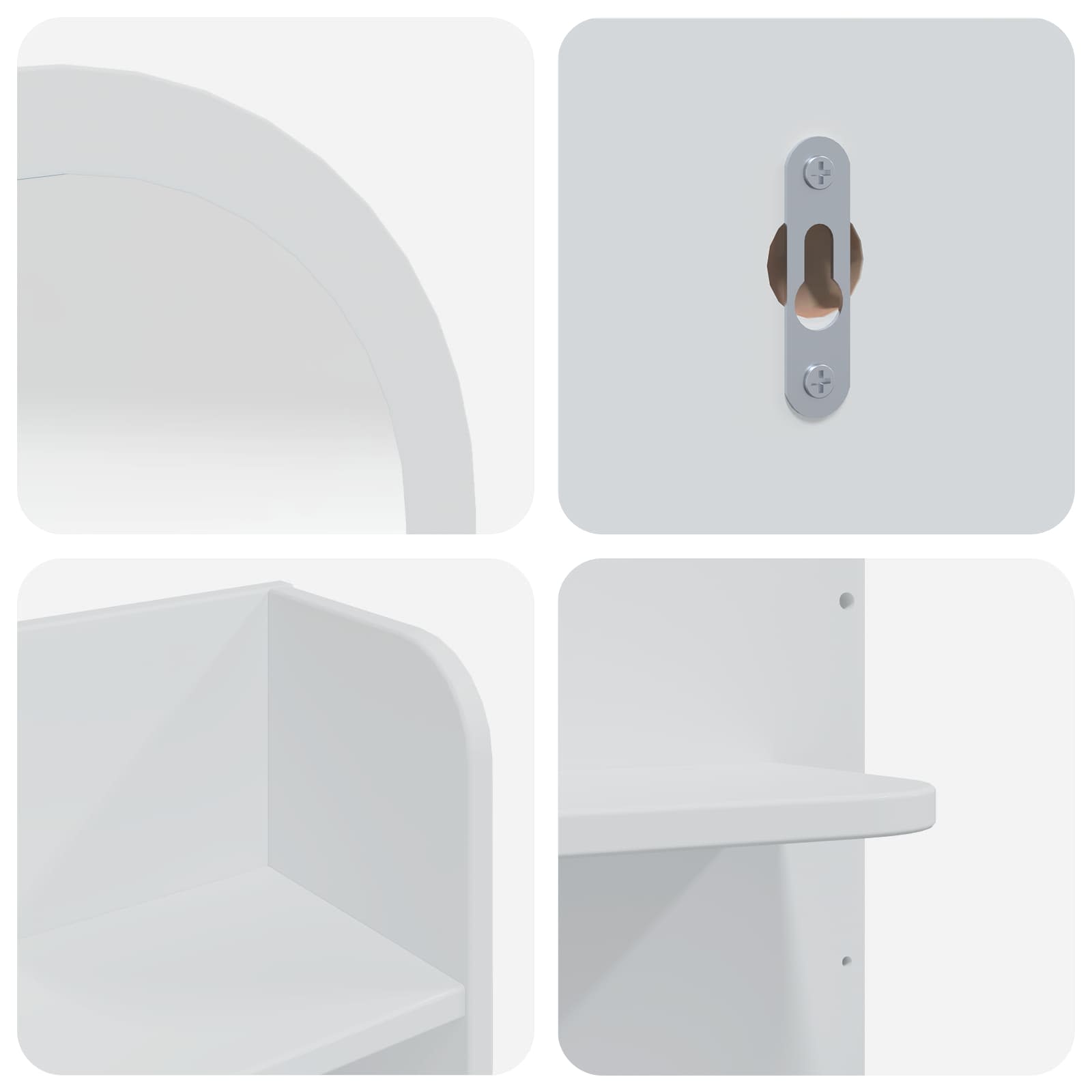 Tualetės rinkinys FAUSKE 3 pcs Balta 76 x 50 x 143 cm