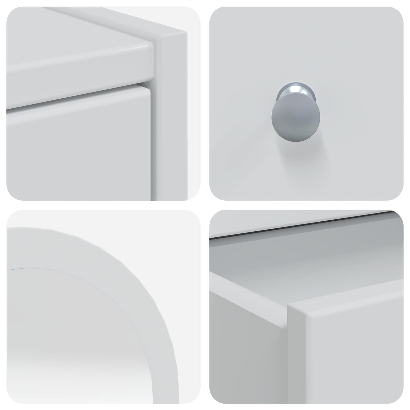 Tualetės rinkinys FAUSKE 4 pcs Balta 100 x 50 x 143 cm