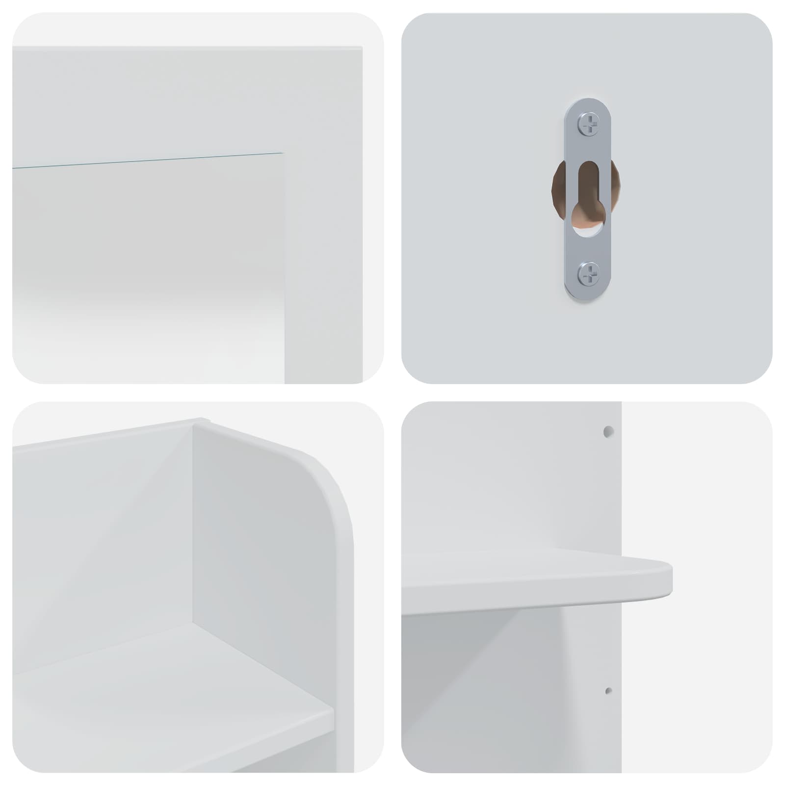 Tualetės rinkinys FAUSKE 4 pcs Balta 100 x 50 x 143 cm