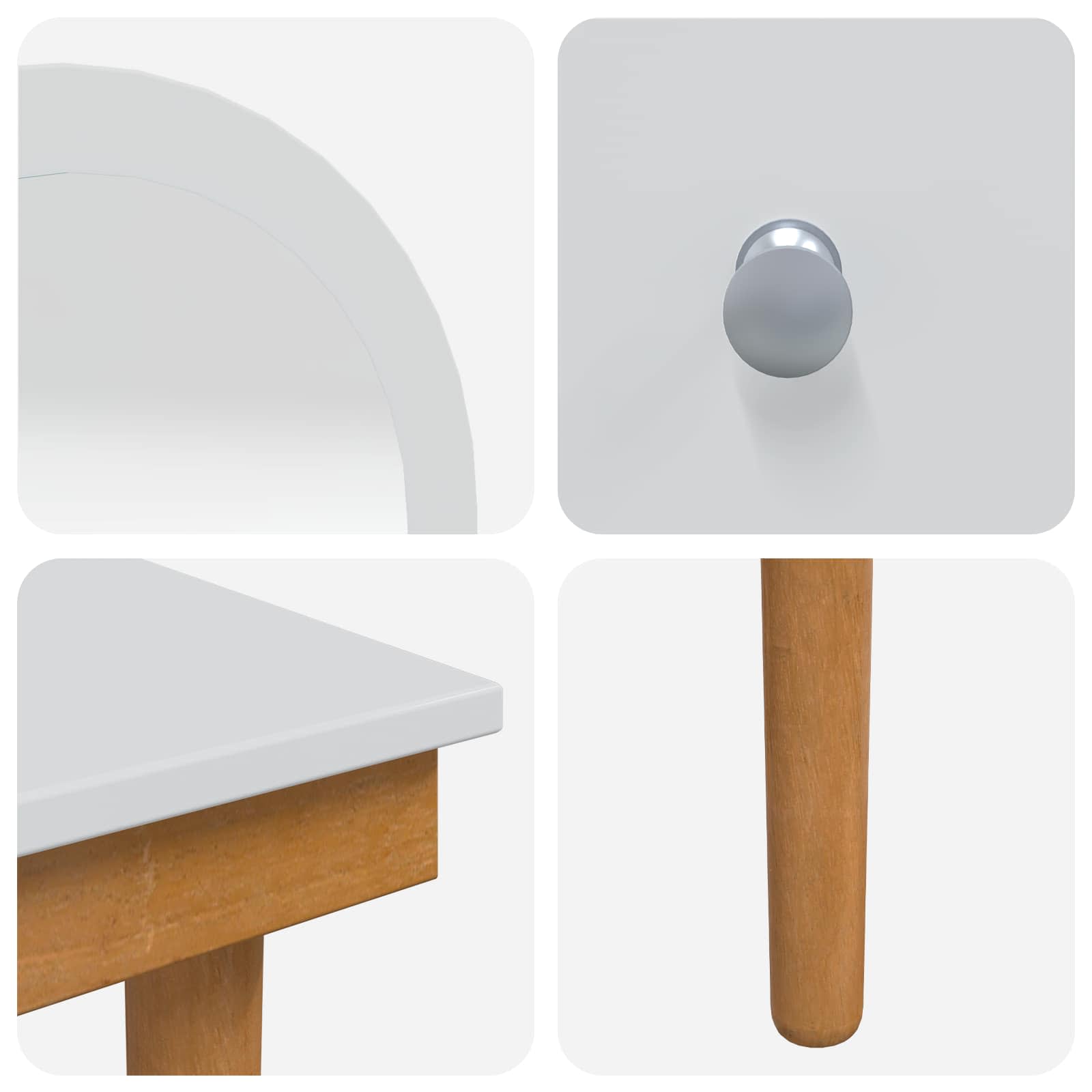 Tualetės rinkinys FAUSKE 4 pcs Balta 76 x 50 x 143 cm