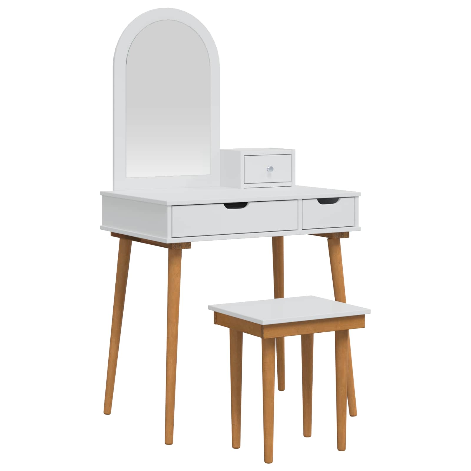 Tualetės rinkinys FAUSKE 4 pcs Balta 76 x 50 x 143 cm