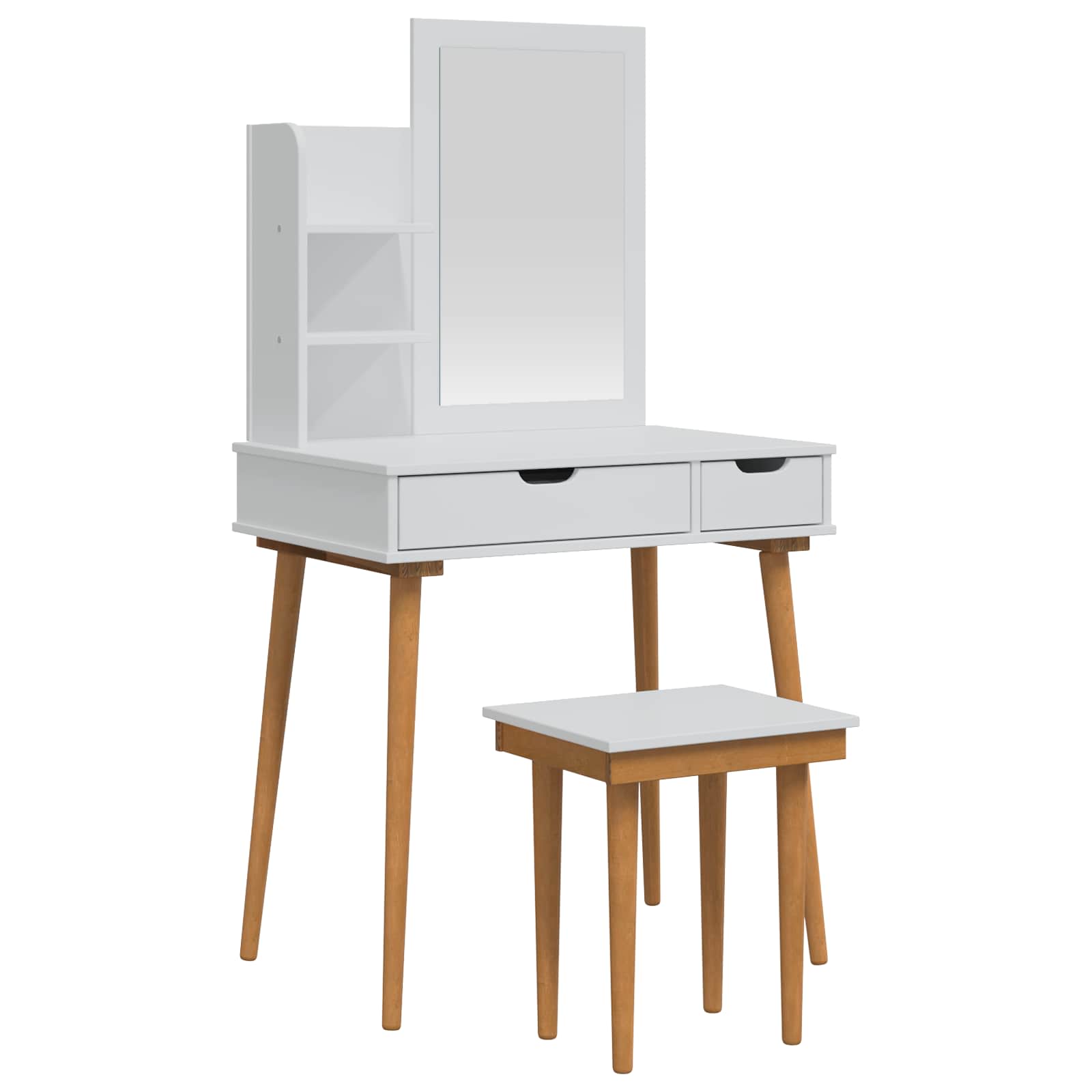Tualetės rinkinys FAUSKE 4 pcs Balta 76 x 50 x 143 cm