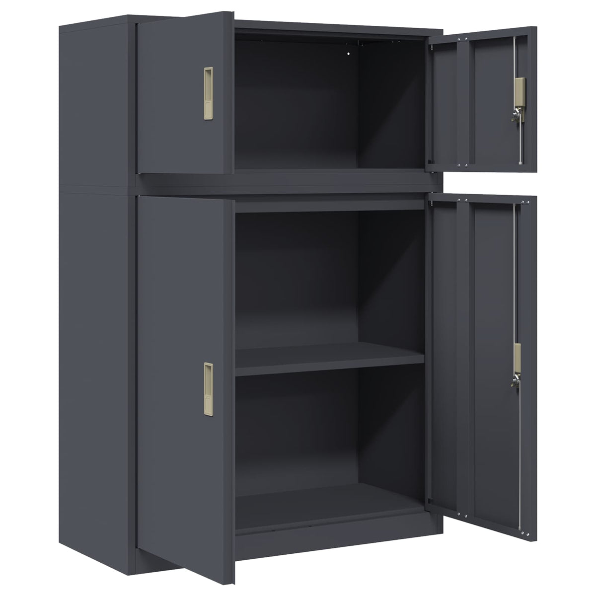Oppbevaringsskap 2 vnt. Antracitas 90 x 40 x 130 cm Plienas