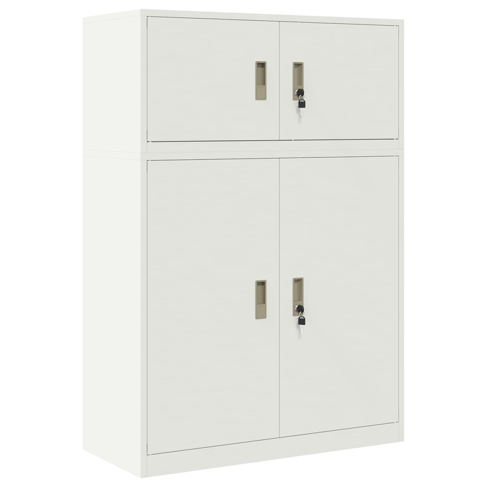 Oppbevaringsskap 2 vnt. Baltas 90 x 40 x 130 cm Plienas