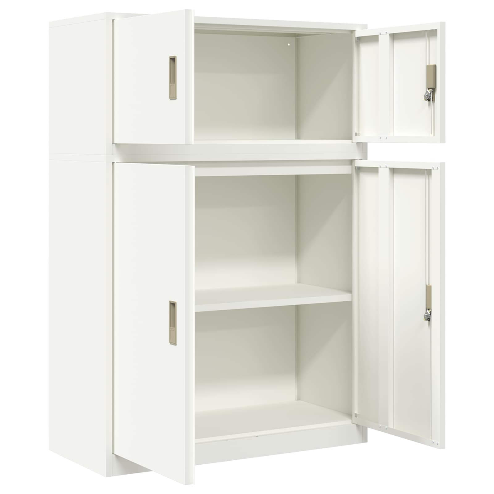 Oppbevaringsskap 2 vnt. Baltas 90 x 40 x 130 cm Plienas