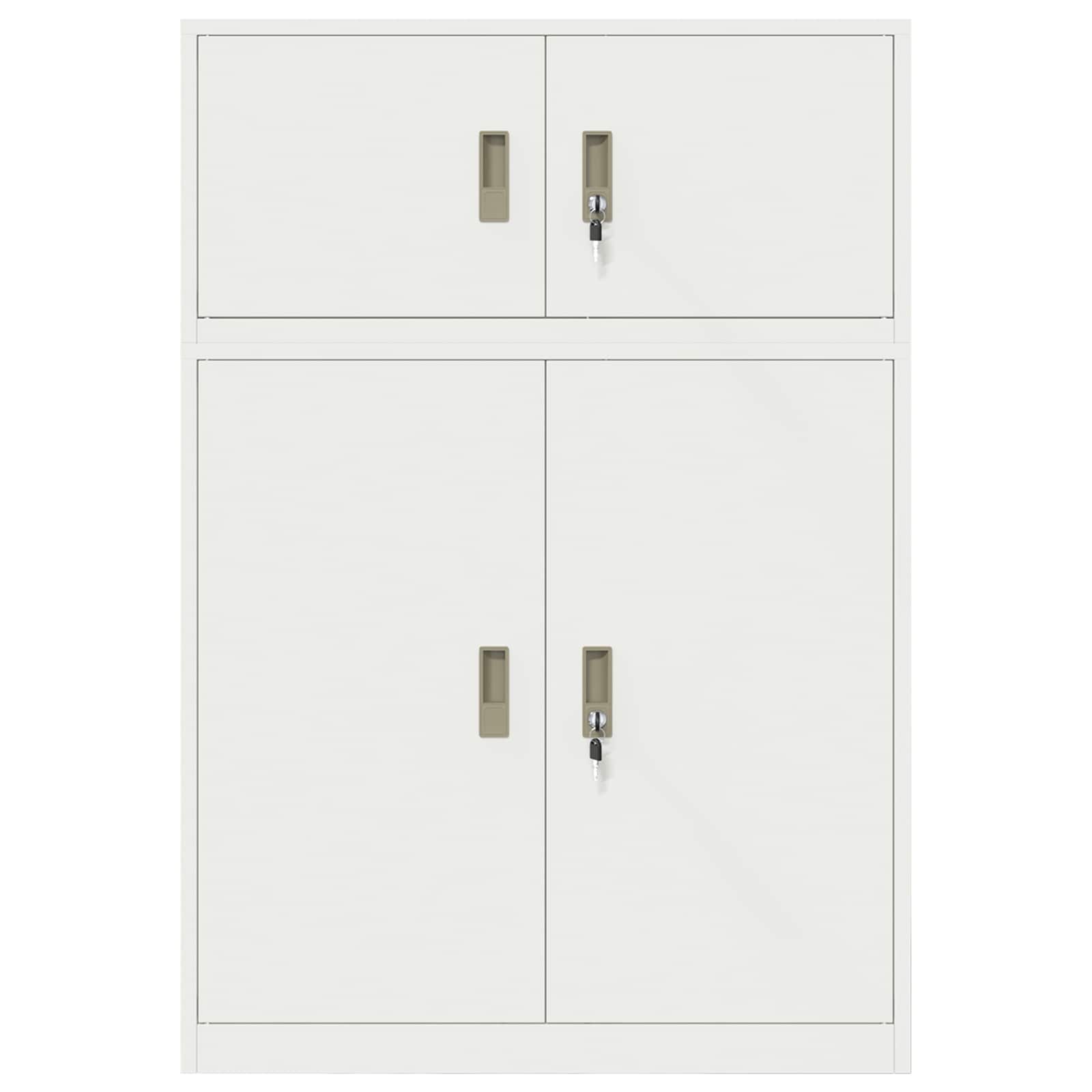 Oppbevaringsskap 2 vnt. Baltas 90 x 40 x 130 cm Plienas