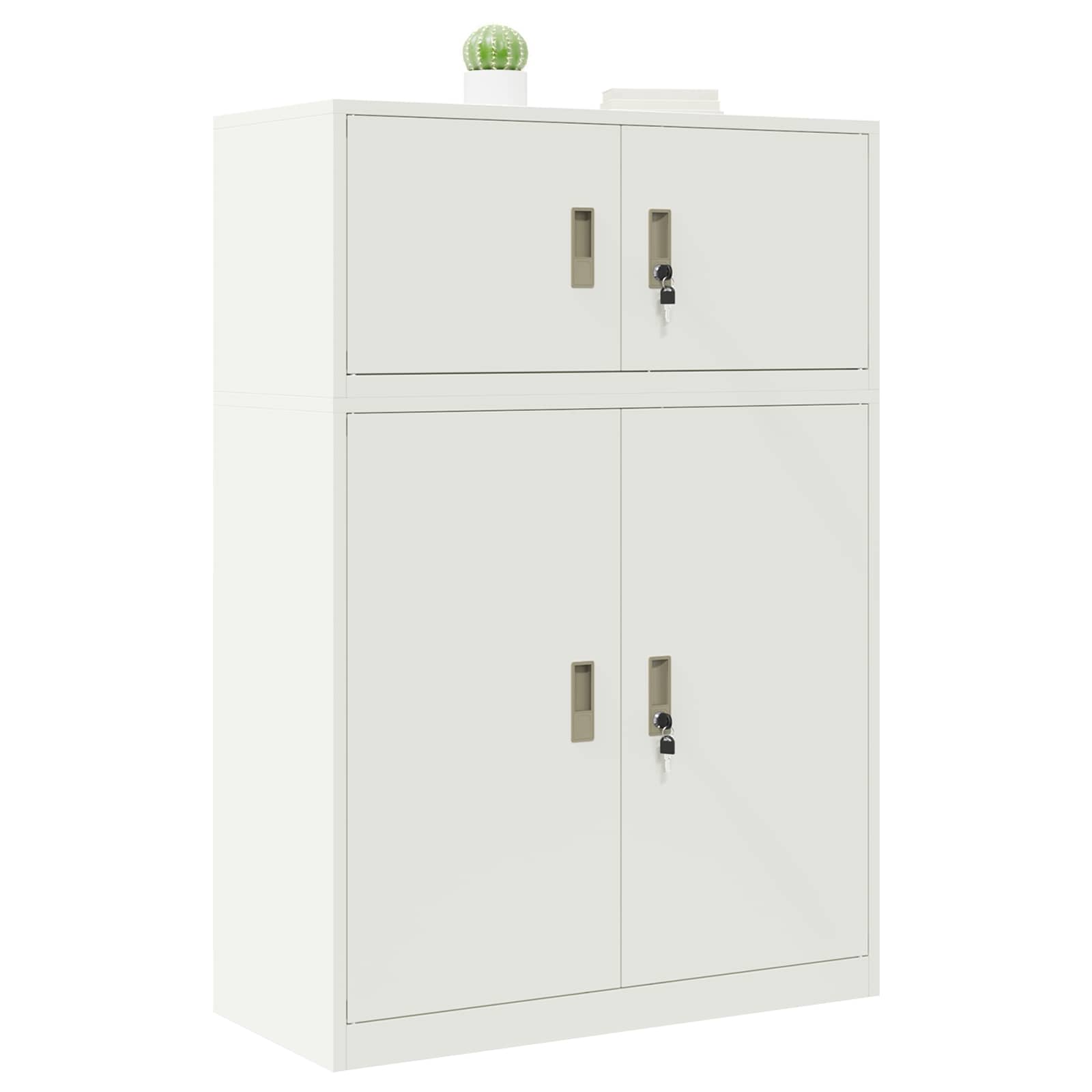 Oppbevaringsskap 2 vnt. Baltas 90 x 40 x 130 cm Plienas