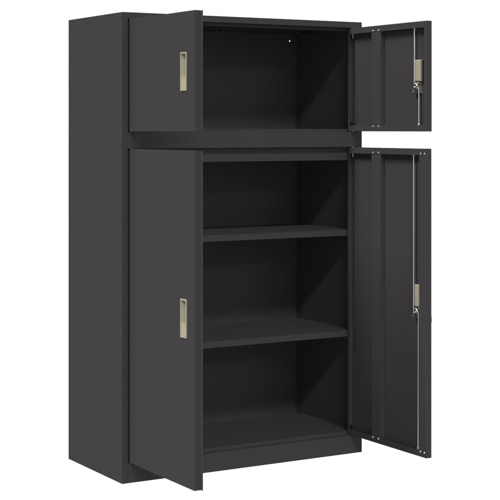 Oppbevaringsskap 2 vnt. Juodas 90 x 40 x 145 cm Plienas
