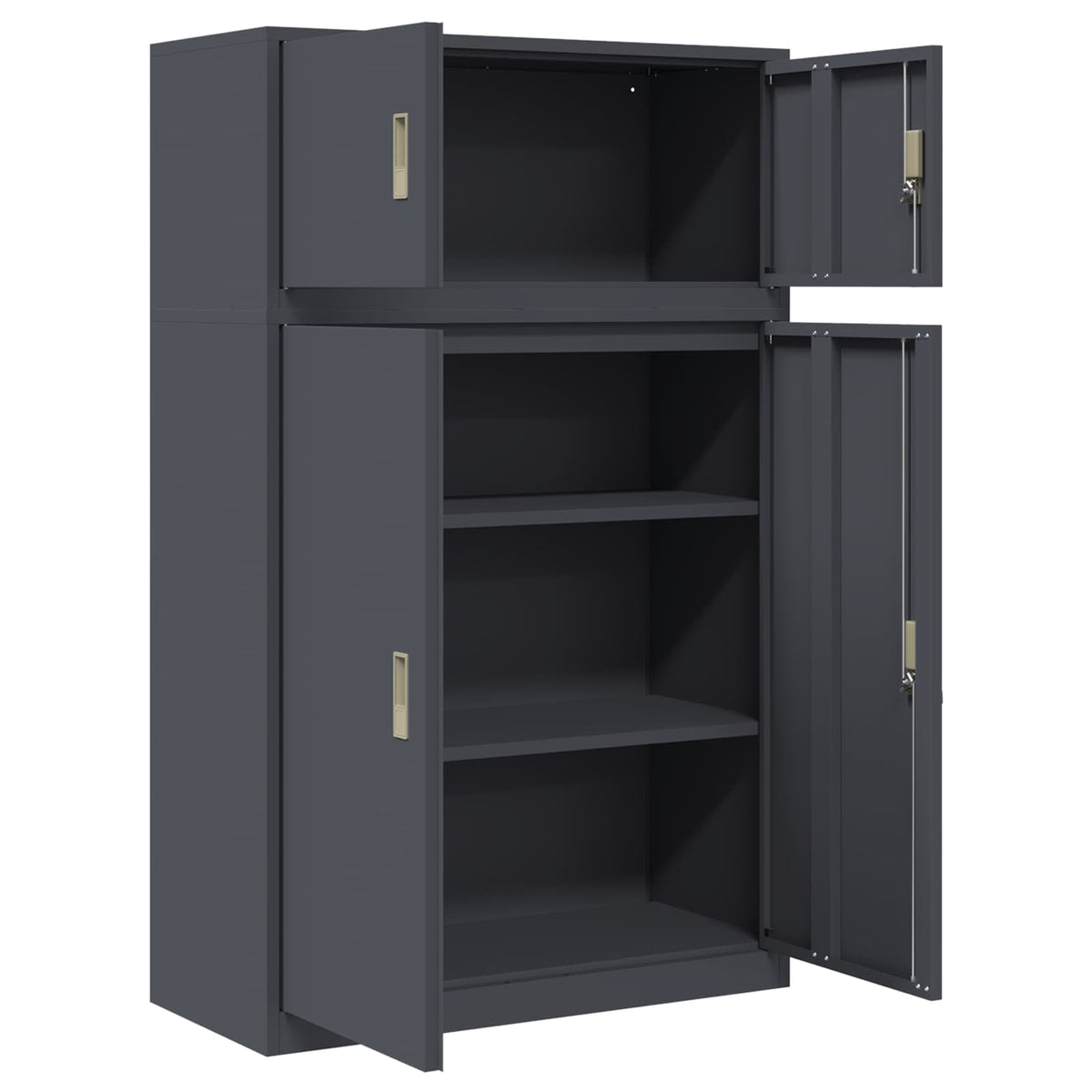 Oppbevaringsskap 2 vnt. Antracitas 90 x 40 x 145 cm Plienas