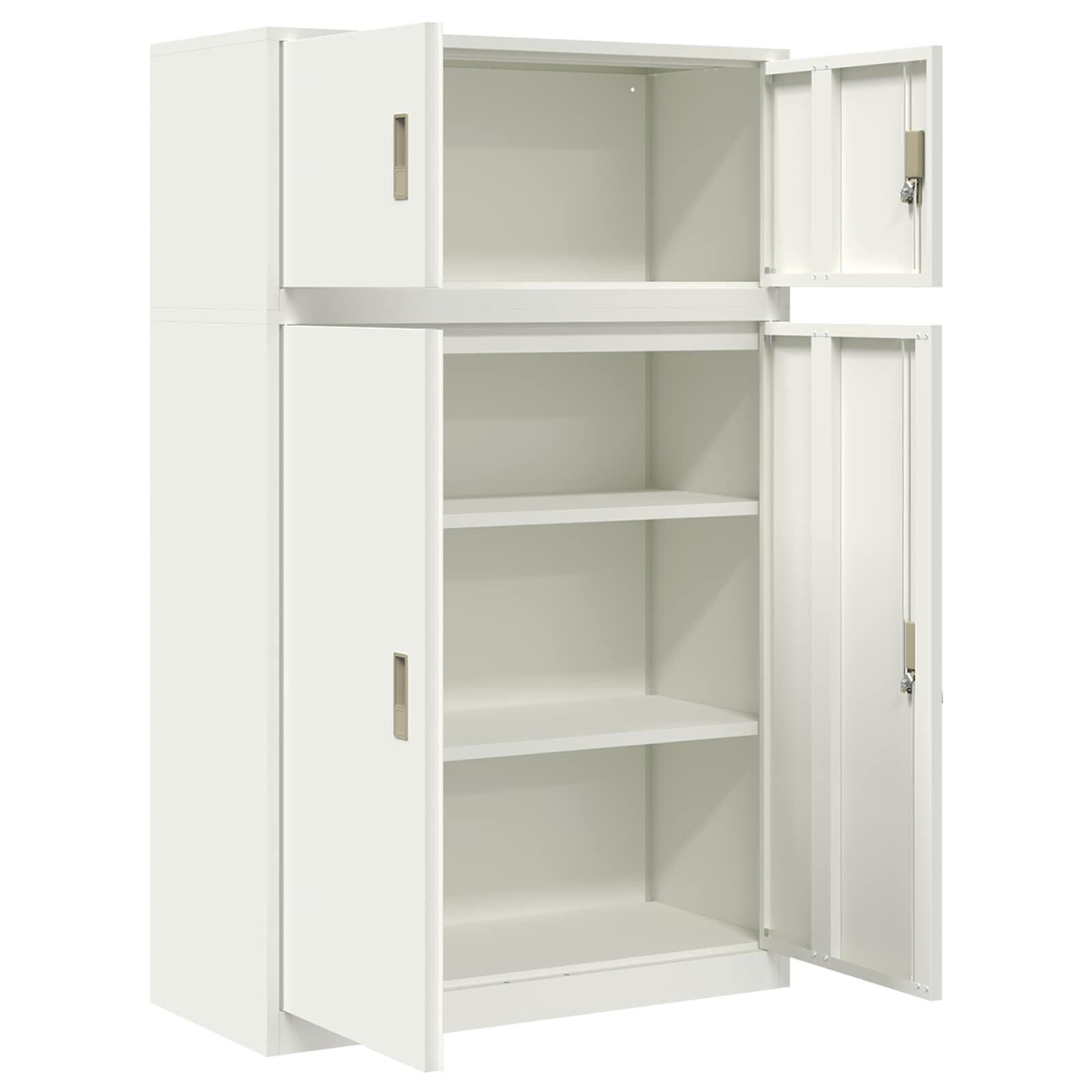 Oppbevaringsskap 2 vnt. Baltas 90 x 40 x 145 cm Plienas