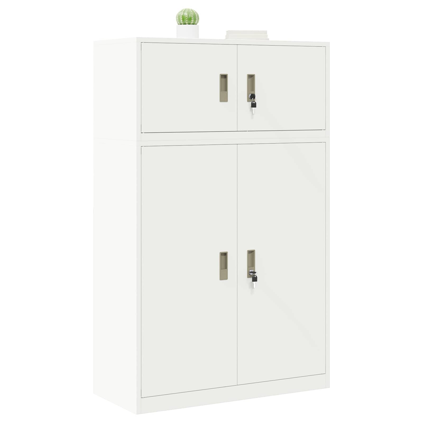 Oppbevaringsskap 2 vnt. Baltas 90 x 40 x 145 cm Plienas