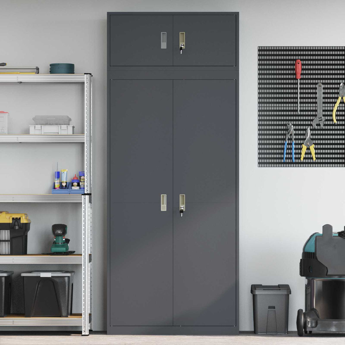 Oppbevaringsskap 2 vnt. Antracitas 90 x 40 x 220 cm Plienas