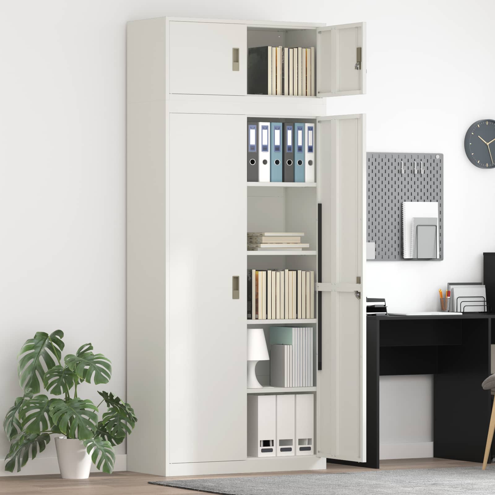 Oppbevaringsskap 2 vnt. Baltas 90 x 40 x 220 cm Plienas