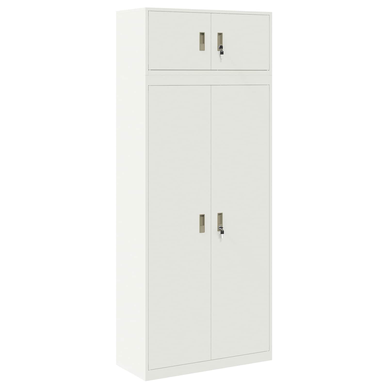 Oppbevaringsskap 2 vnt. Baltas 90 x 40 x 220 cm Plienas