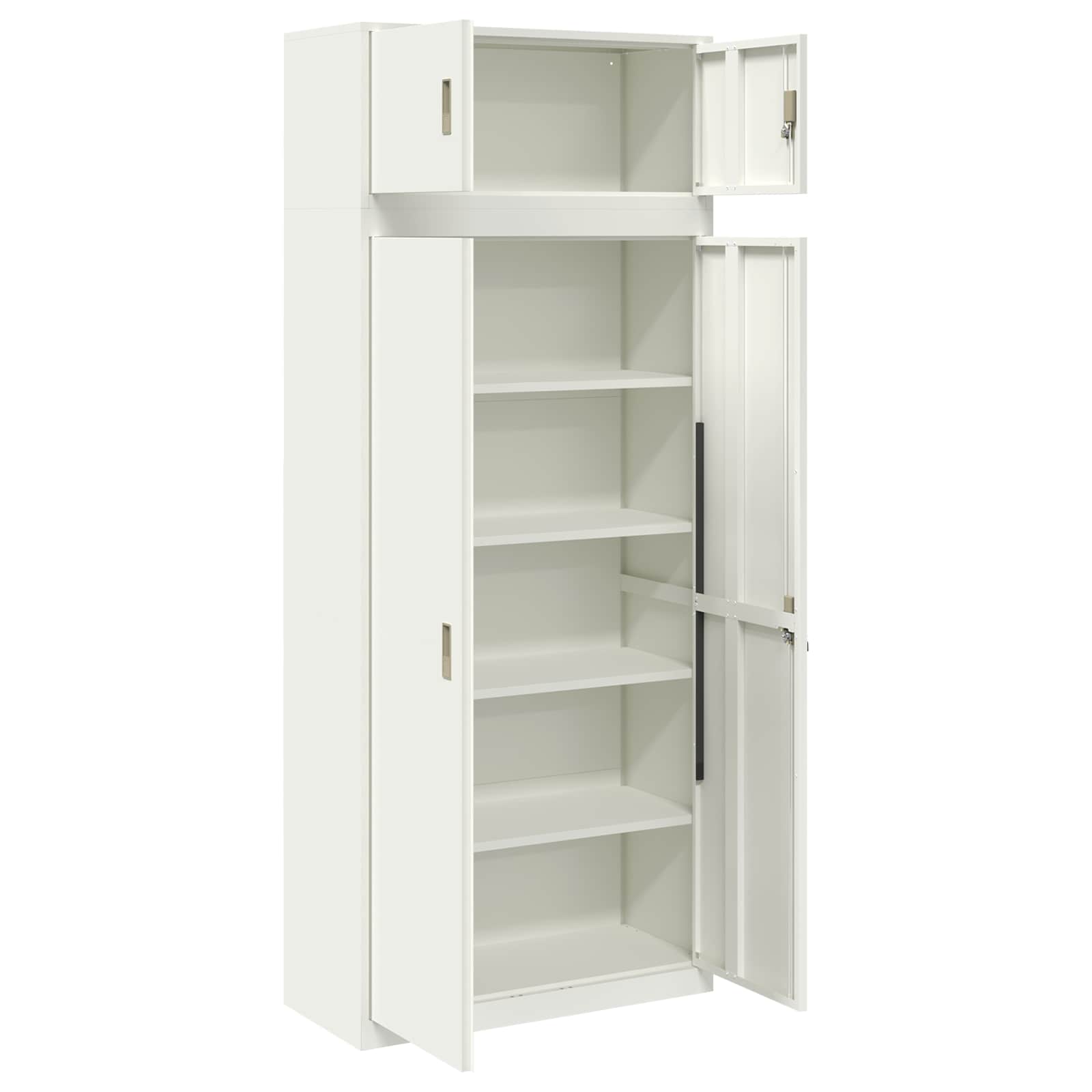 Oppbevaringsskap 2 vnt. Baltas 90 x 40 x 220 cm Plienas