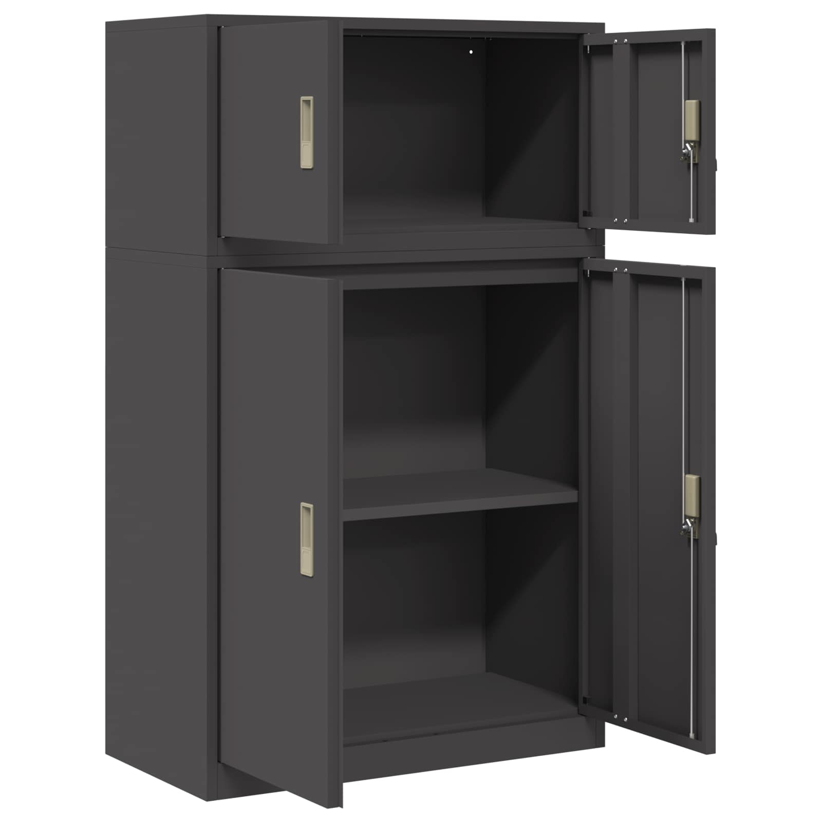 Oppbevaringsskap 2 vnt. Juodas 80 x 40 x 130 cm Plienas