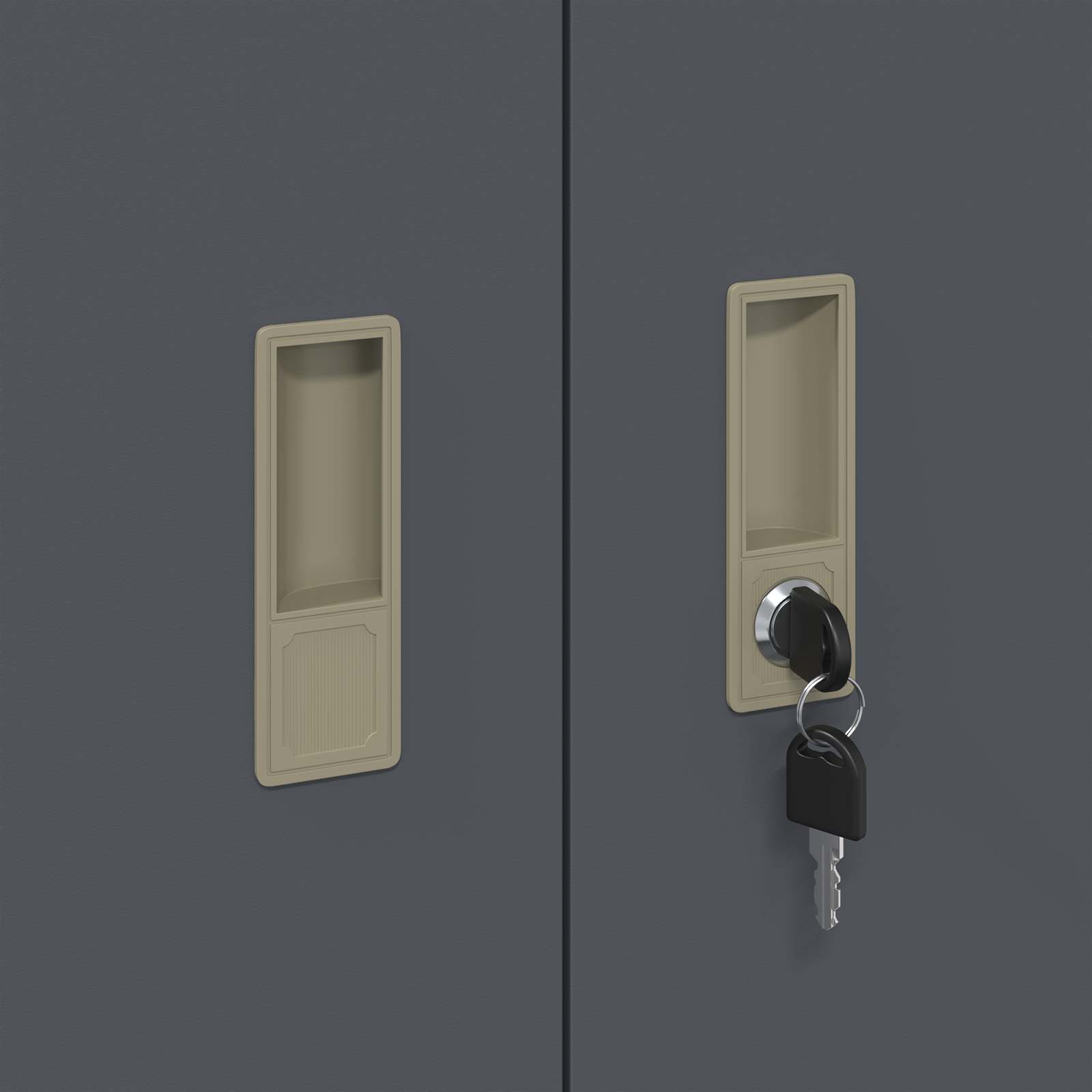 Oppbevaringsskap 2 vnt. Antracitas 80 x 40 x 130 cm Plienas