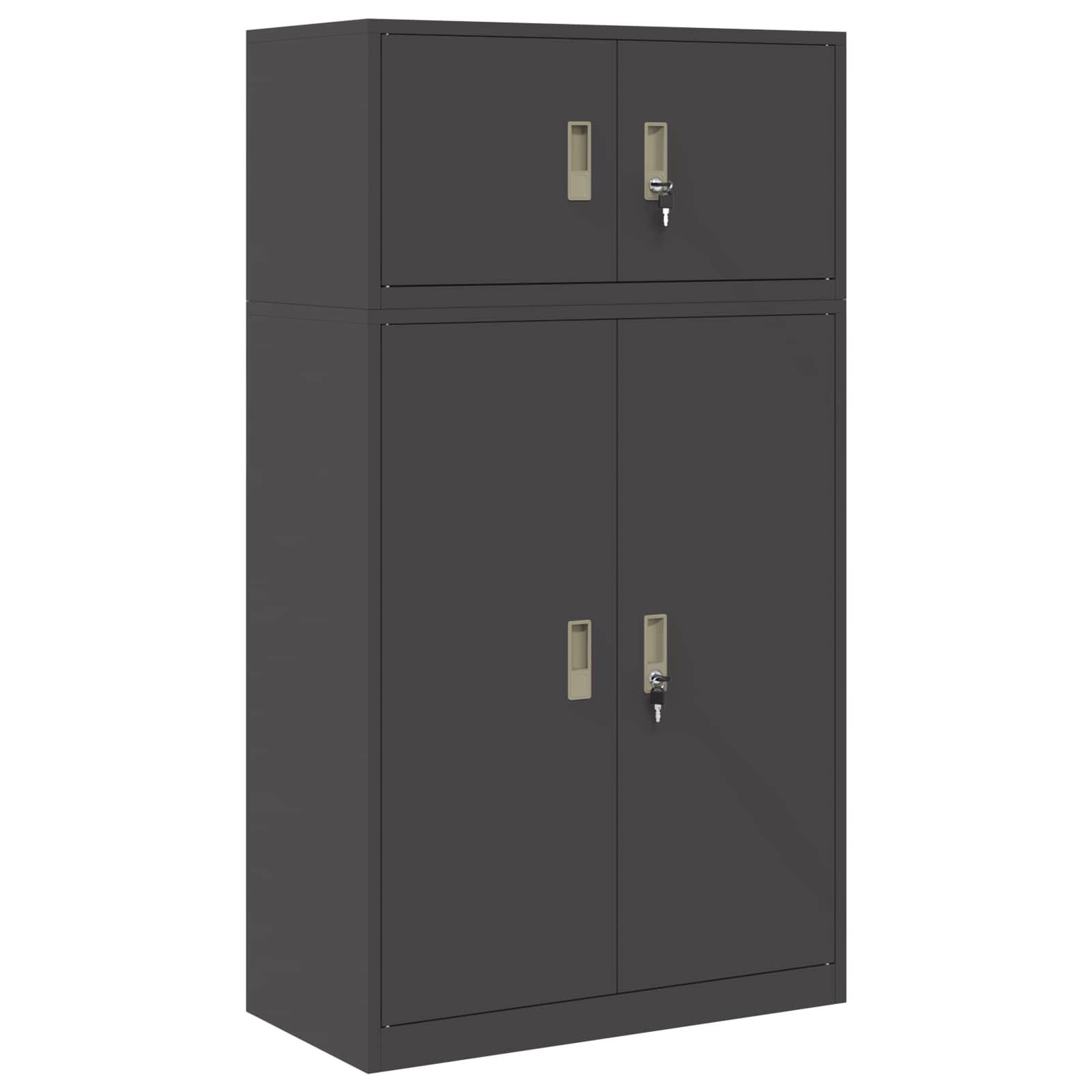 Oppbevaringsskap 2 vnt. Juodas 80 x 40 x 145 cm Plienas