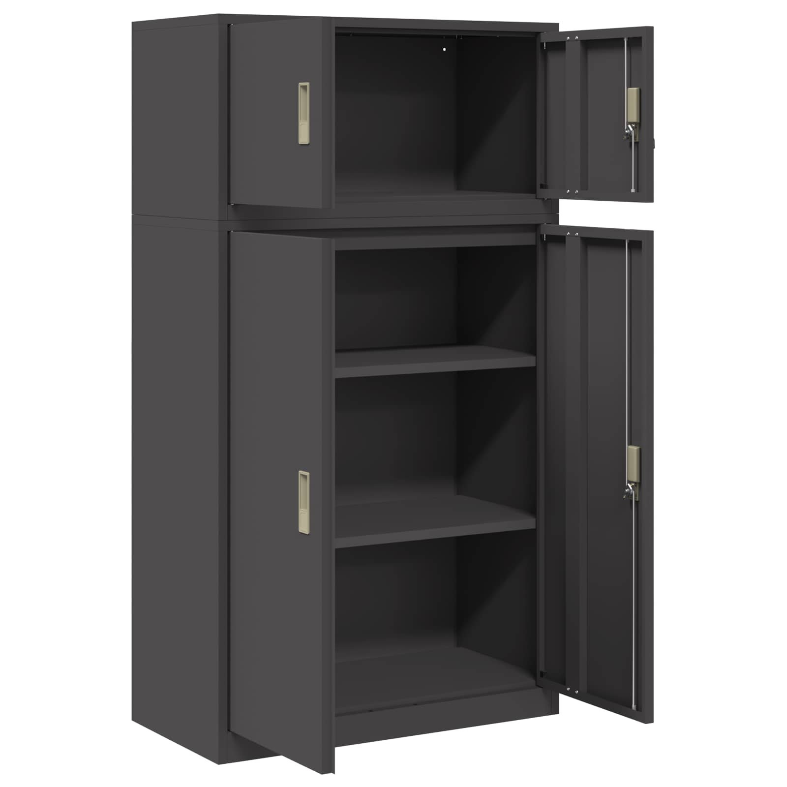 Oppbevaringsskap 2 vnt. Juodas 80 x 40 x 145 cm Plienas
