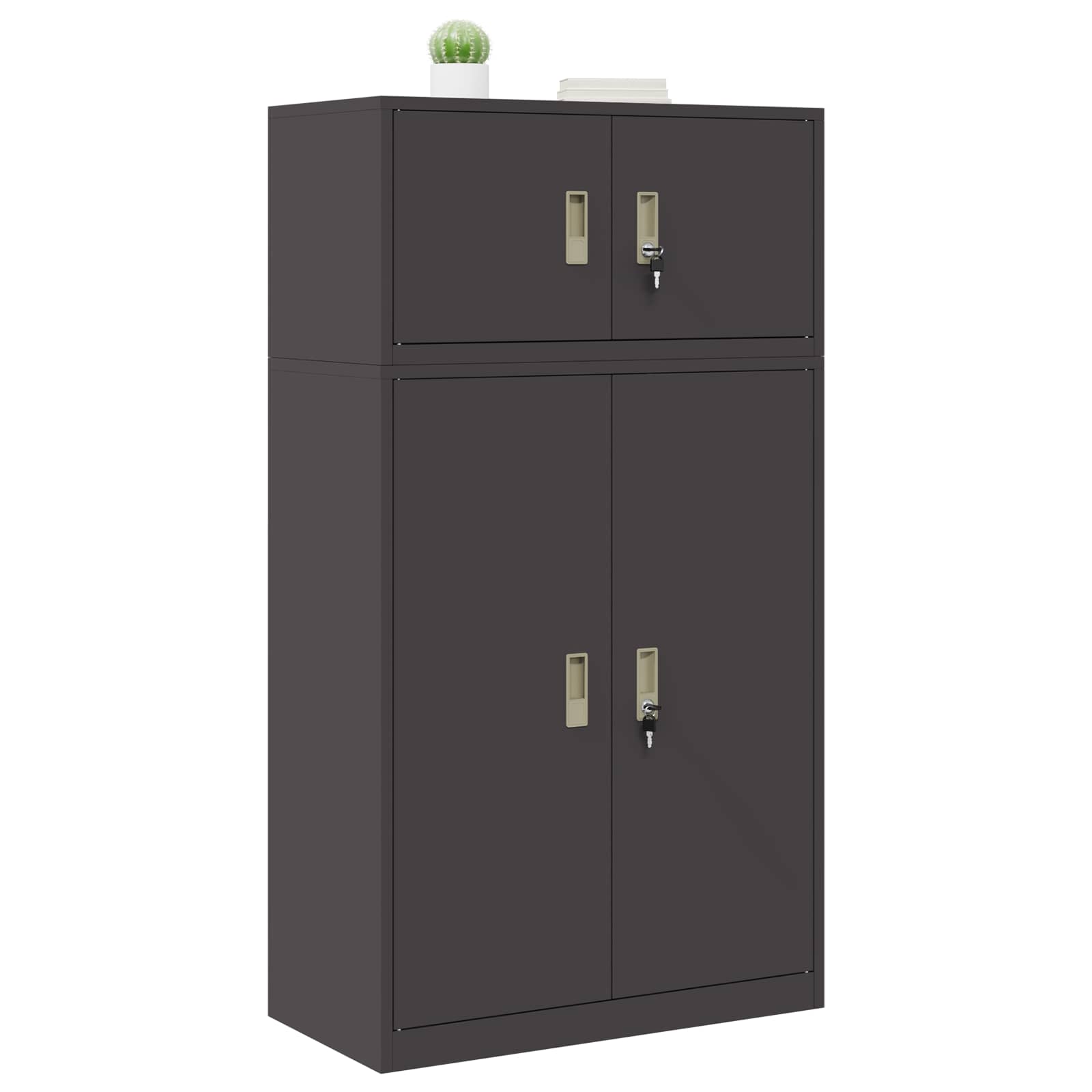 Oppbevaringsskap 2 vnt. Juodas 80 x 40 x 145 cm Plienas