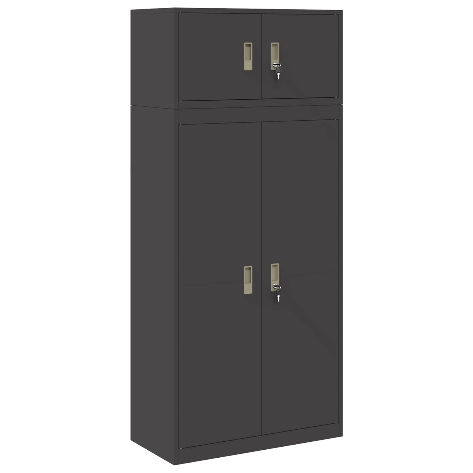Oppbevaringsskap 2 vnt. Juodas 80 x 40 x 180 cm Plienas