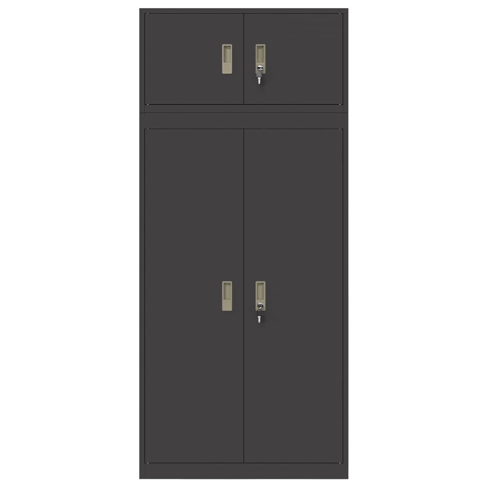 Oppbevaringsskap 2 vnt. Juodas 80 x 40 x 180 cm Plienas