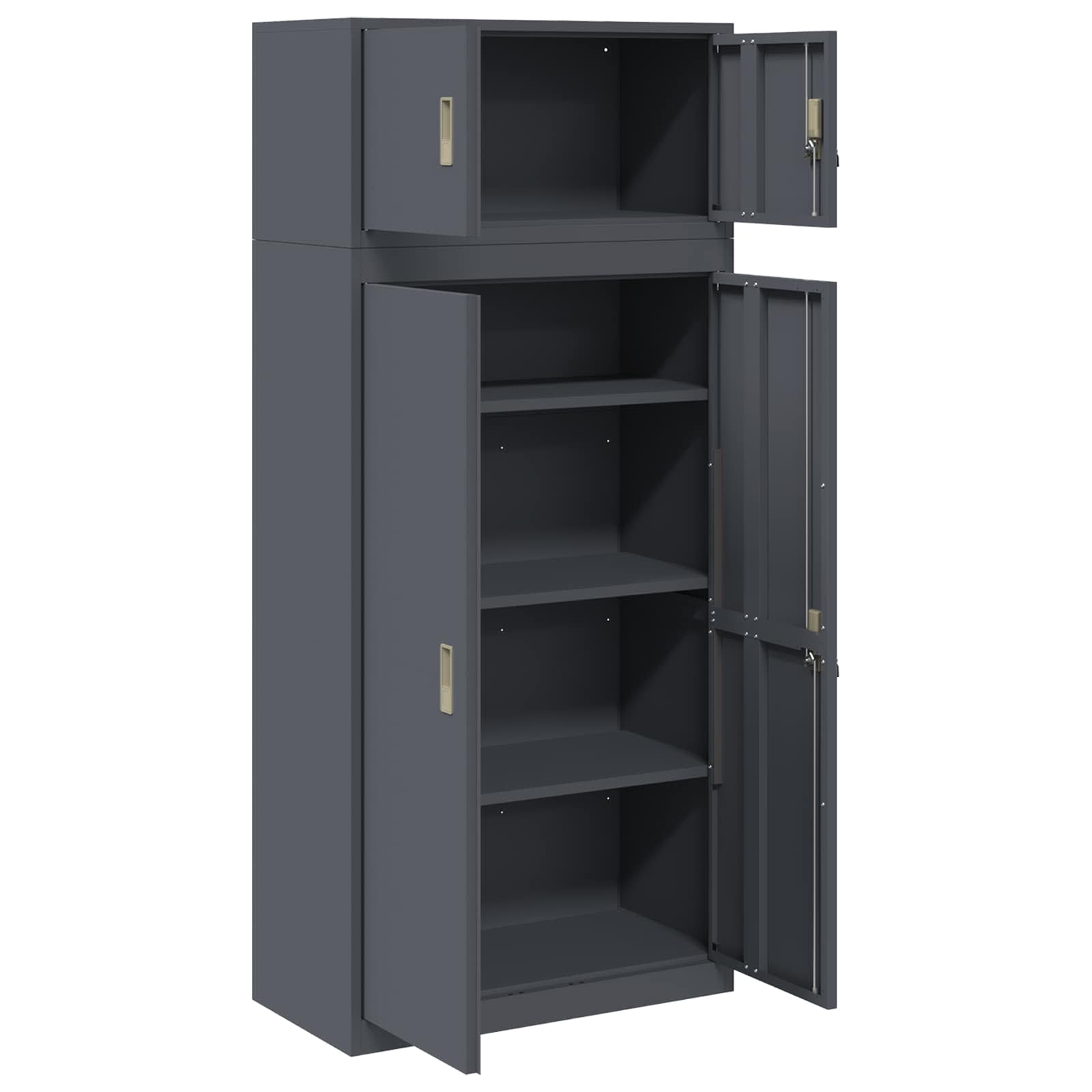 Oppbevaringsskap 2 vnt. Antracitas 80 x 40 x 180 cm Plienas