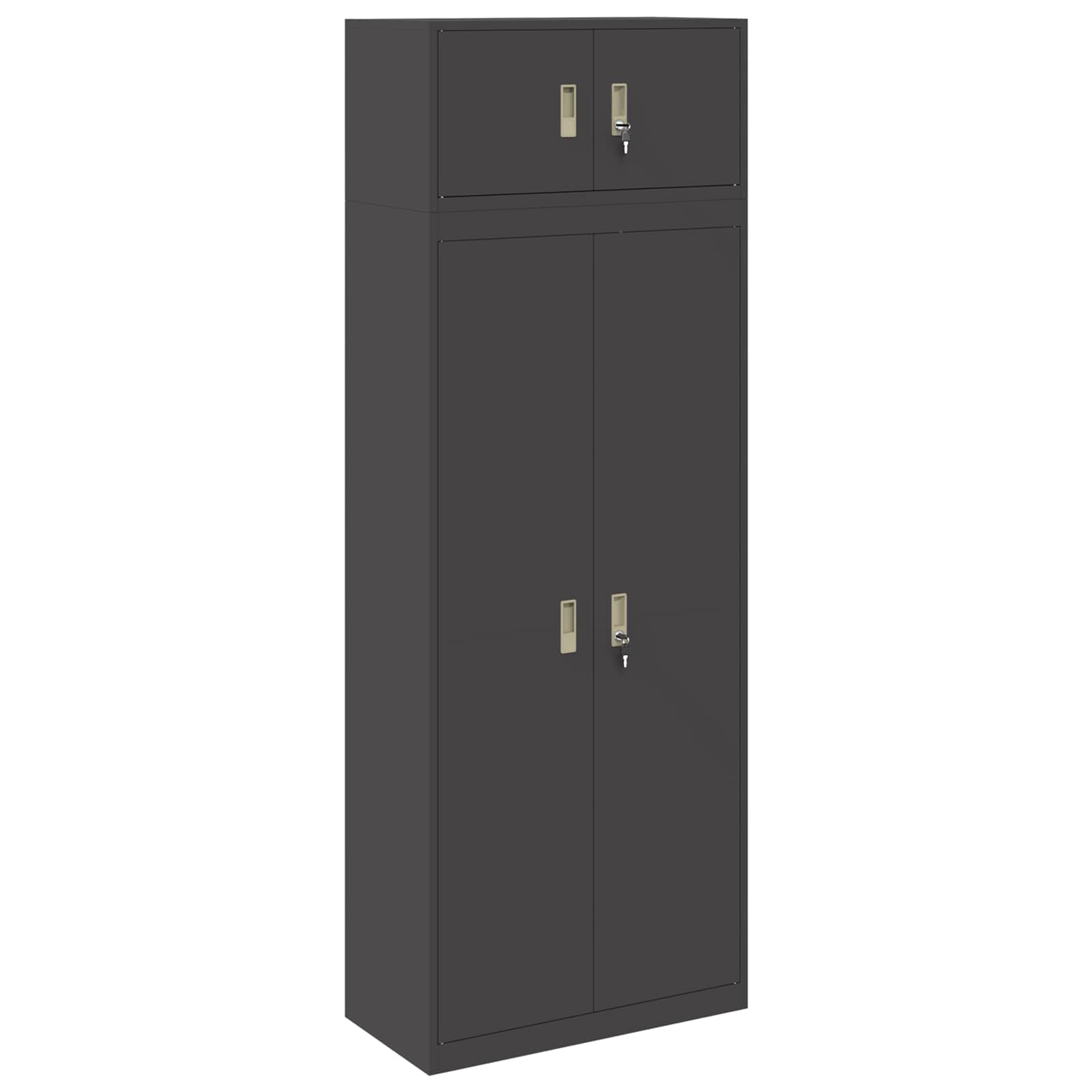 Oppbevaringsskap 2 vnt. Juodas 80 x 40 x 220 cm Plienas