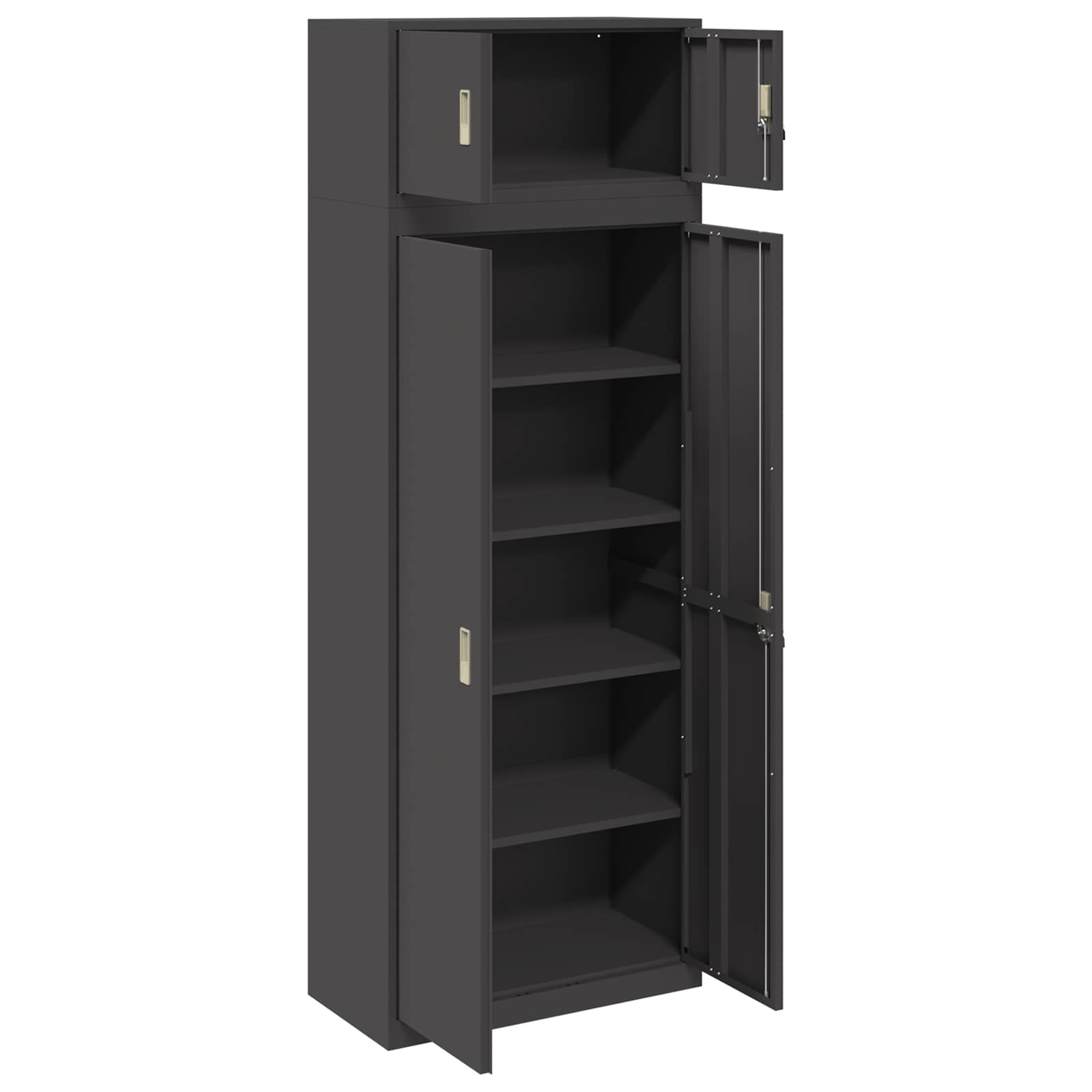 Oppbevaringsskap 2 vnt. Juodas 80 x 40 x 220 cm Plienas