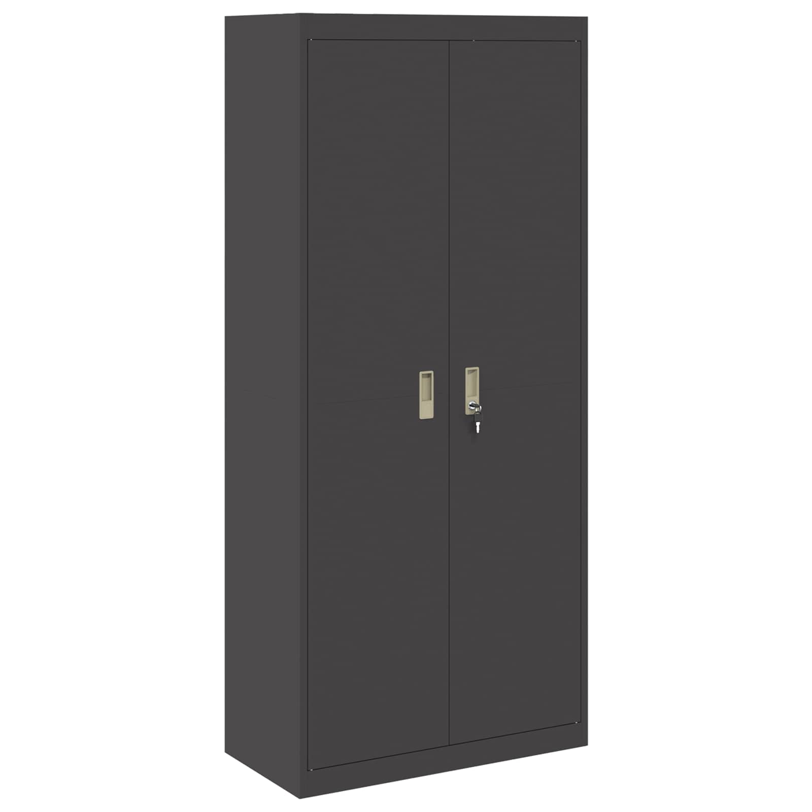 Oppbevaringsskap 2 vnt. Juodas 80 x 40 x 220 cm Plienas