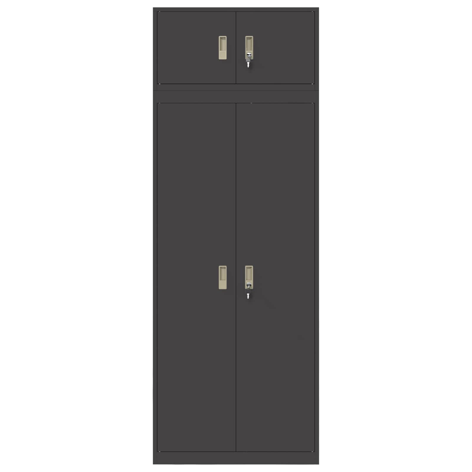 Oppbevaringsskap 2 vnt. Juodas 80 x 40 x 220 cm Plienas
