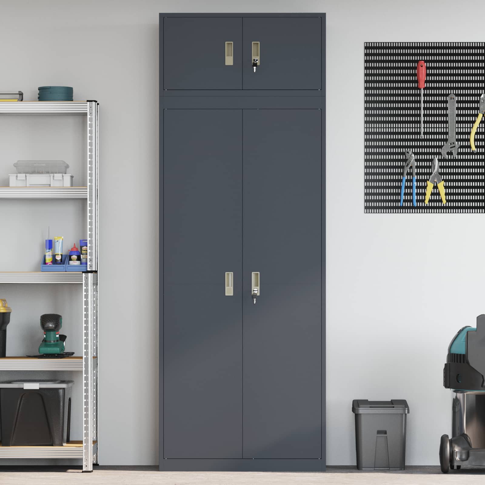 Oppbevaringsskap 2 vnt. Antracitas 80 x 40 x 220 cm Plienas